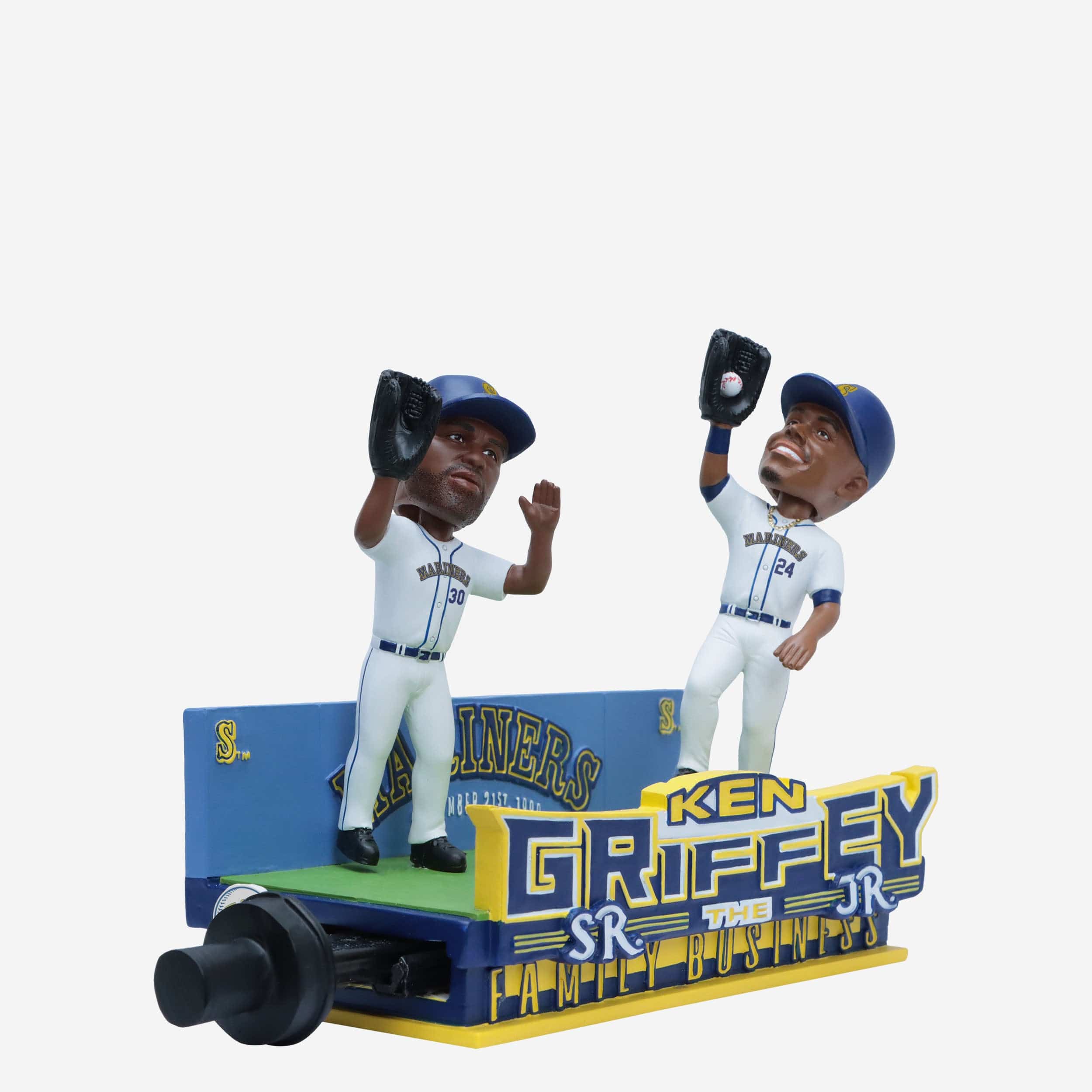 Ken Griffey Sr & Ken Griffey Jr Seattle Mariners Father and Son Slider Dual Bobblehead - Image 5