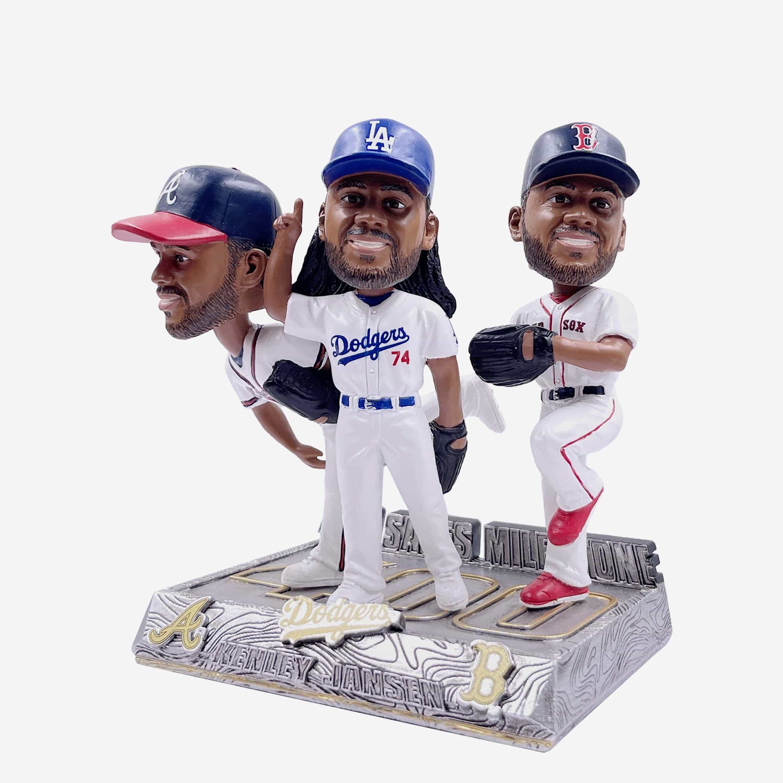 Kenley Jansen 3 Team 400 Saves Mini Bobblehead Scene - Image 6