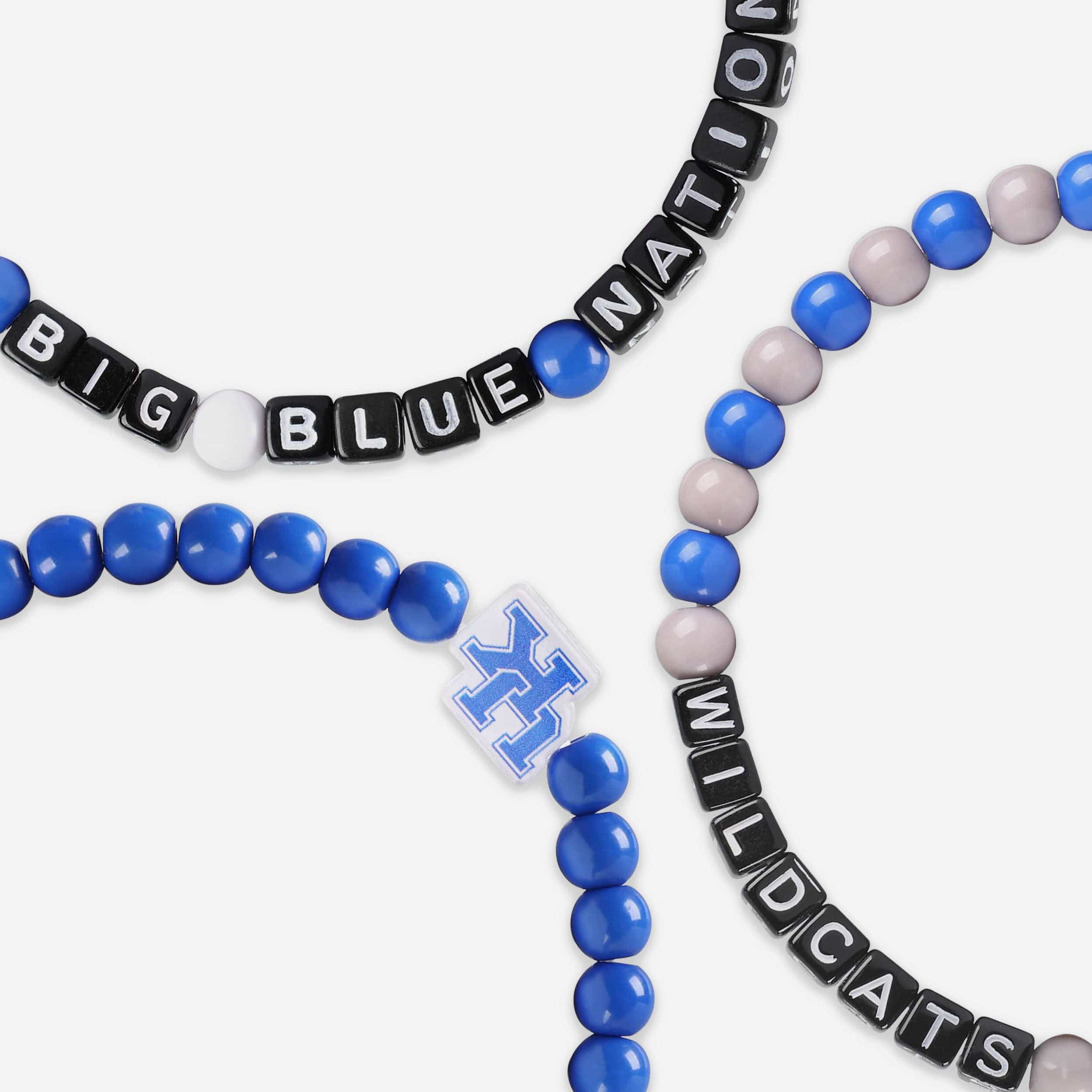 Kentucky Wildcats 3 Pack Beaded Friendship Bracelet - Image 2