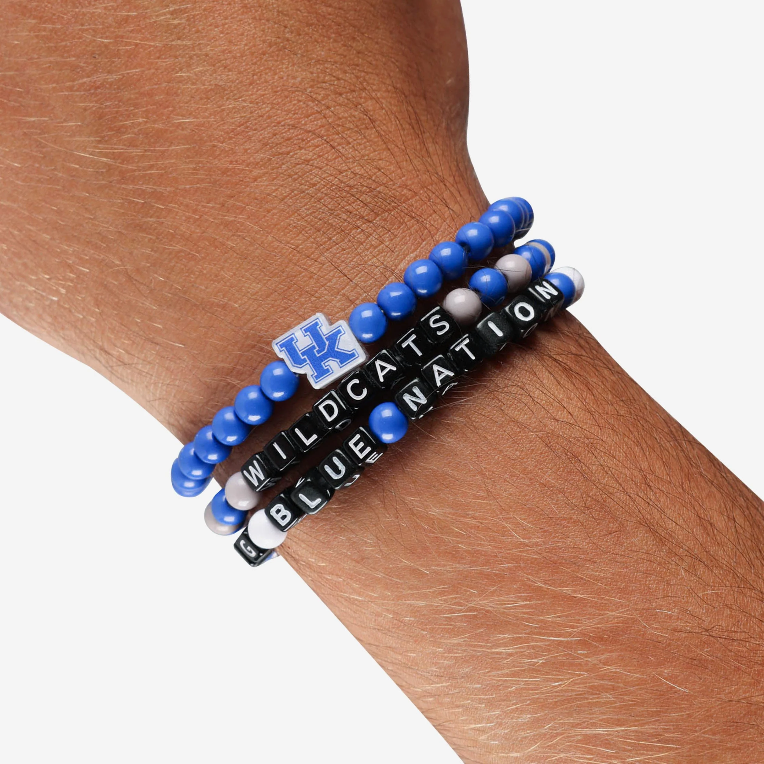 Kentucky Wildcats 3 Pack Beaded Friendship Bracelet - Image 4