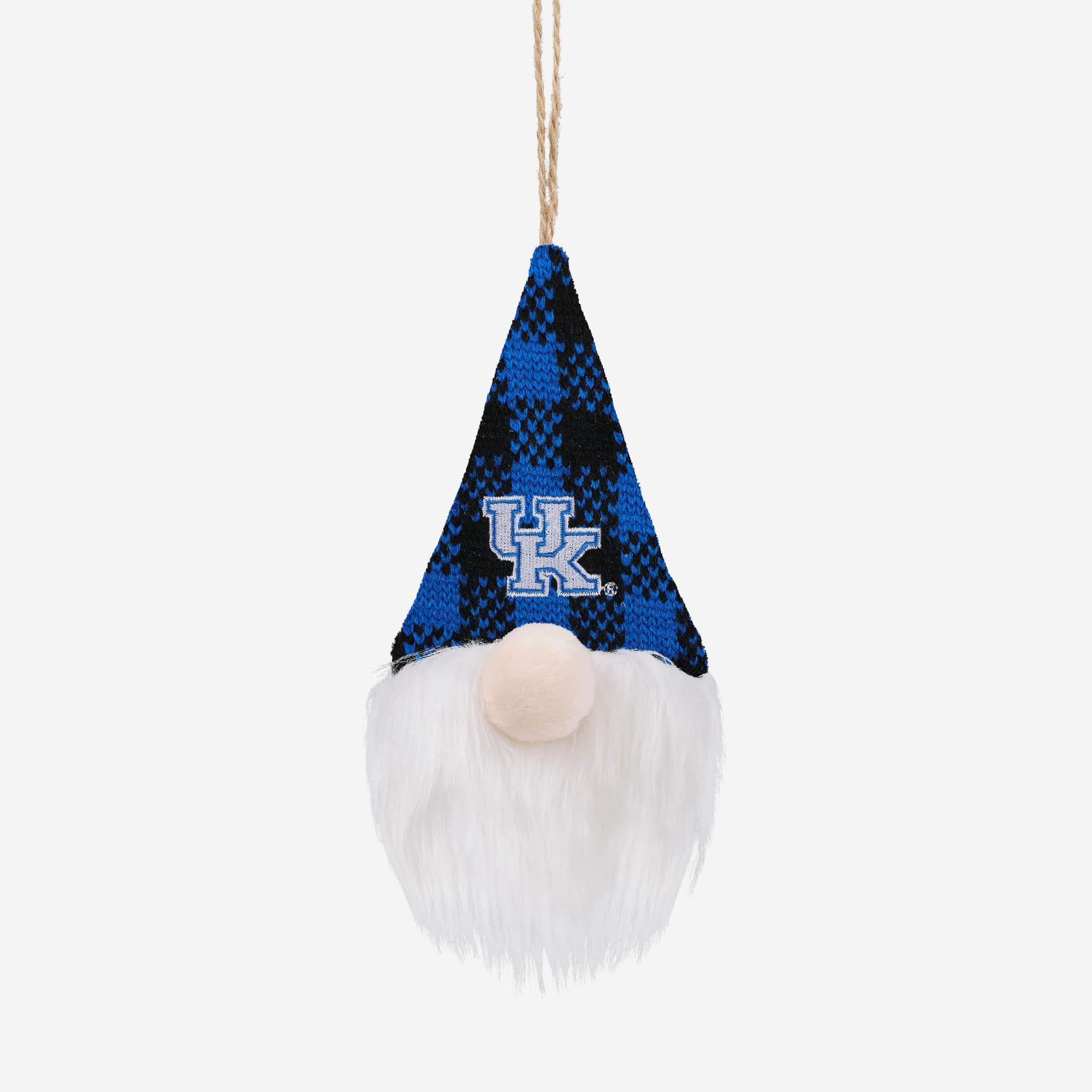 Kentucky Wildcats Plaid Hat Plush Gnome Ornament