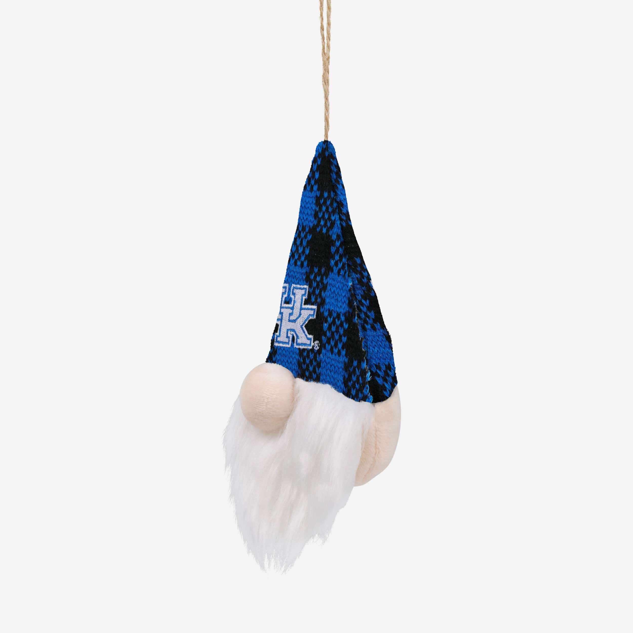 Kentucky Wildcats Plaid Hat Plush Gnome Ornament - Image 2