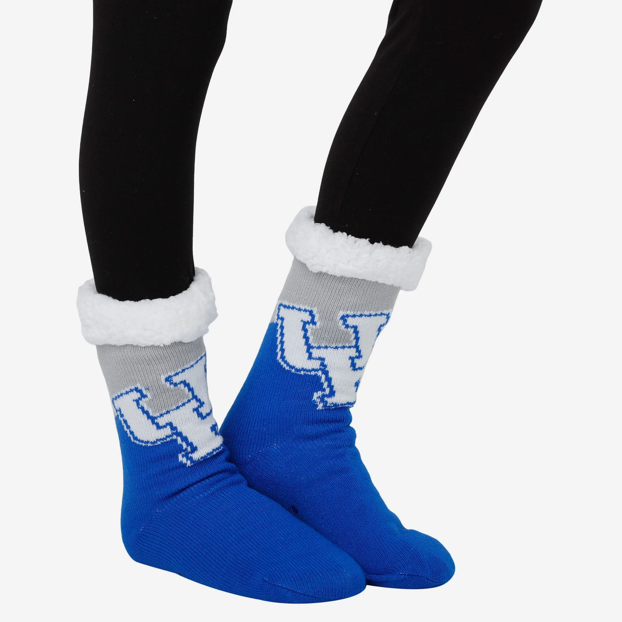 Kentucky Wildcats Womens Fan Footy 3 Pack Slipper Socks - Image 2