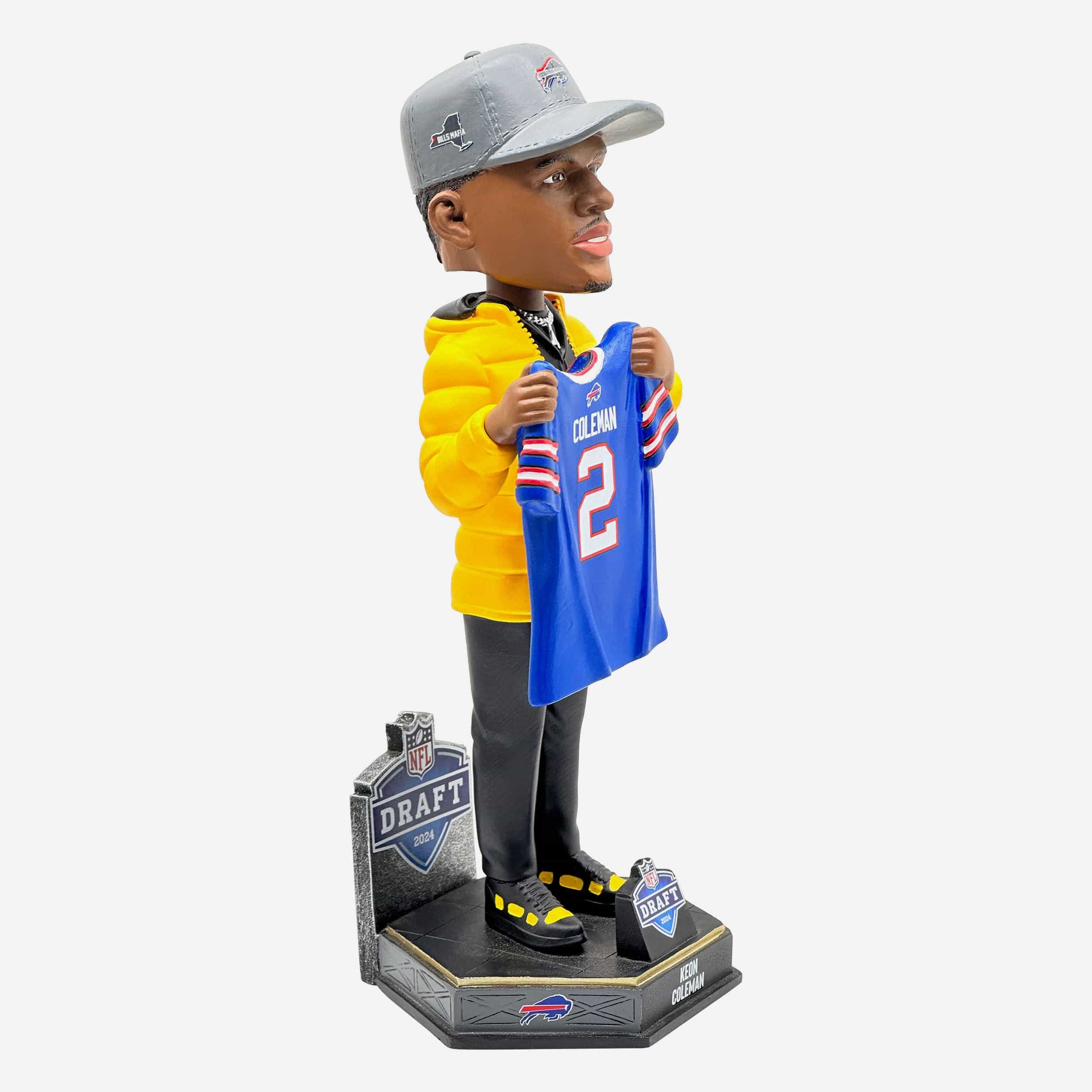 Keon Coleman Buffalo Bills 2024 Draft Pick Bobblehead - Image 4