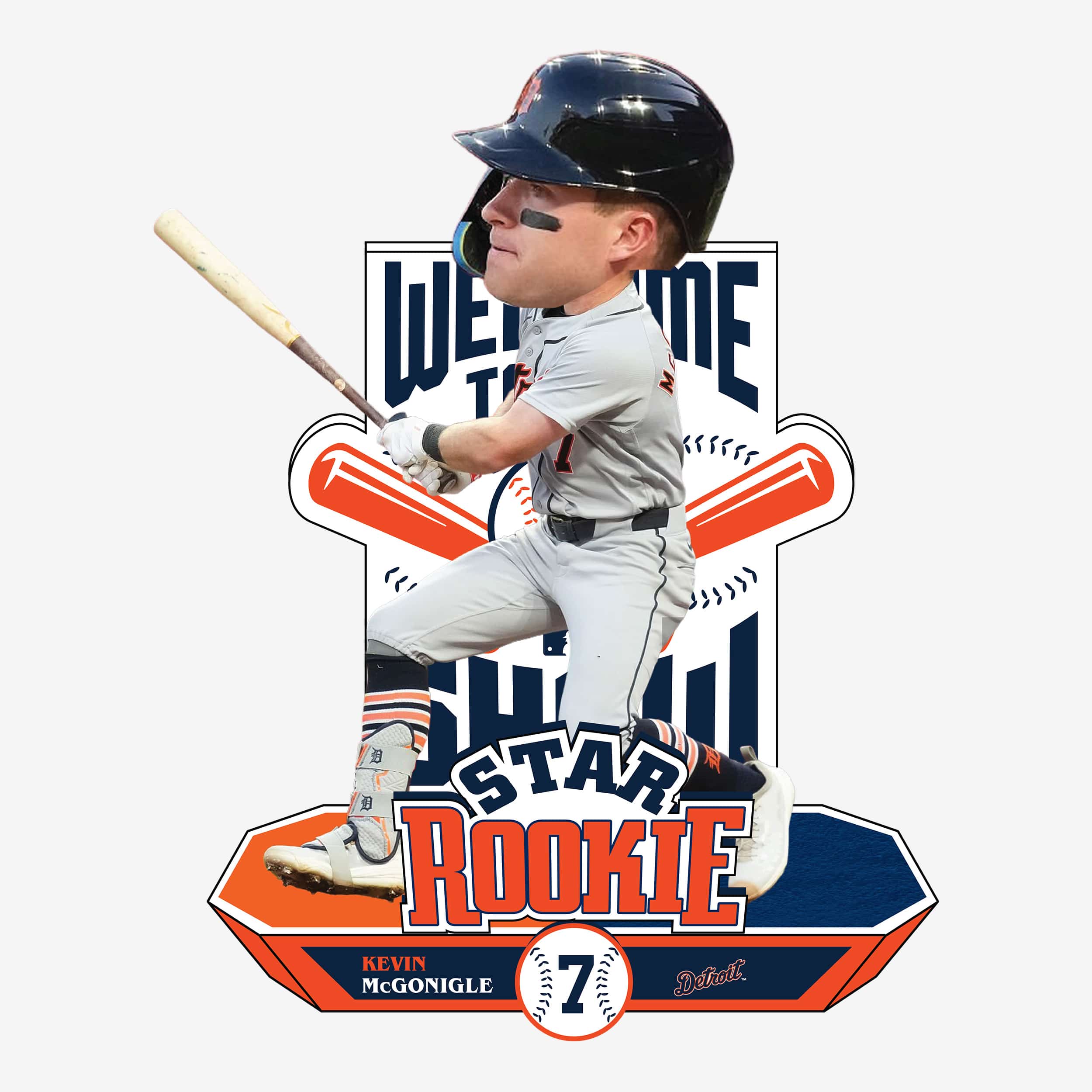 Kevin McGonigle Detroit Tigers Star Rookie Bobblehead