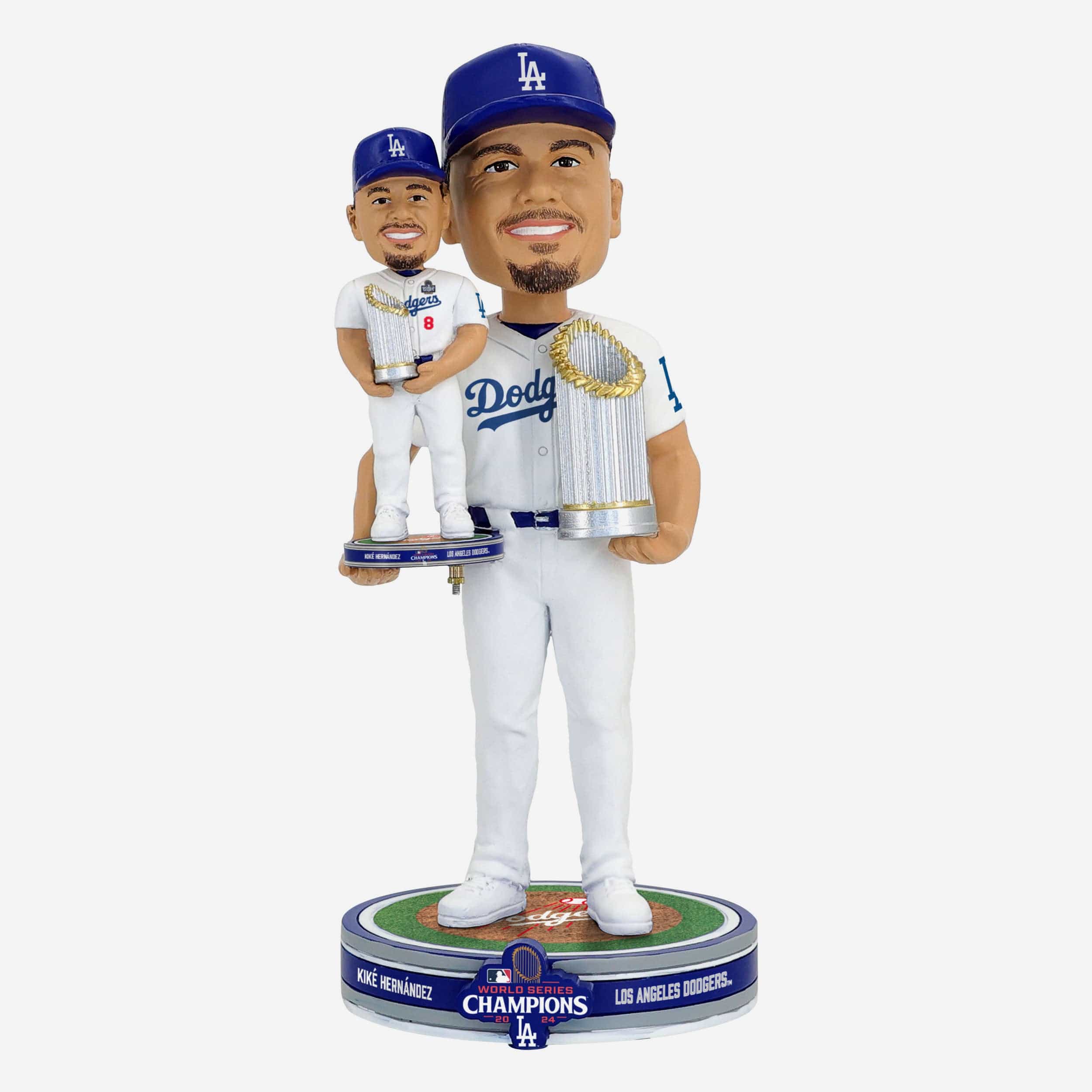 Kike Hernandez Los Angeles Dodgers 2024 World Series Champions Bobble Dubblz Bobblehead