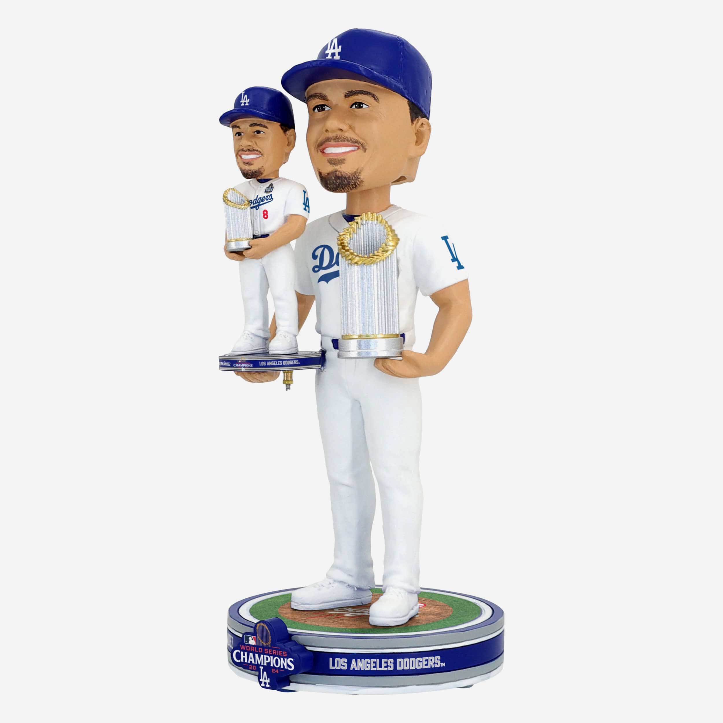 Kike Hernandez Los Angeles Dodgers 2024 World Series Champions Bobble Dubblz Bobblehead - Image 6