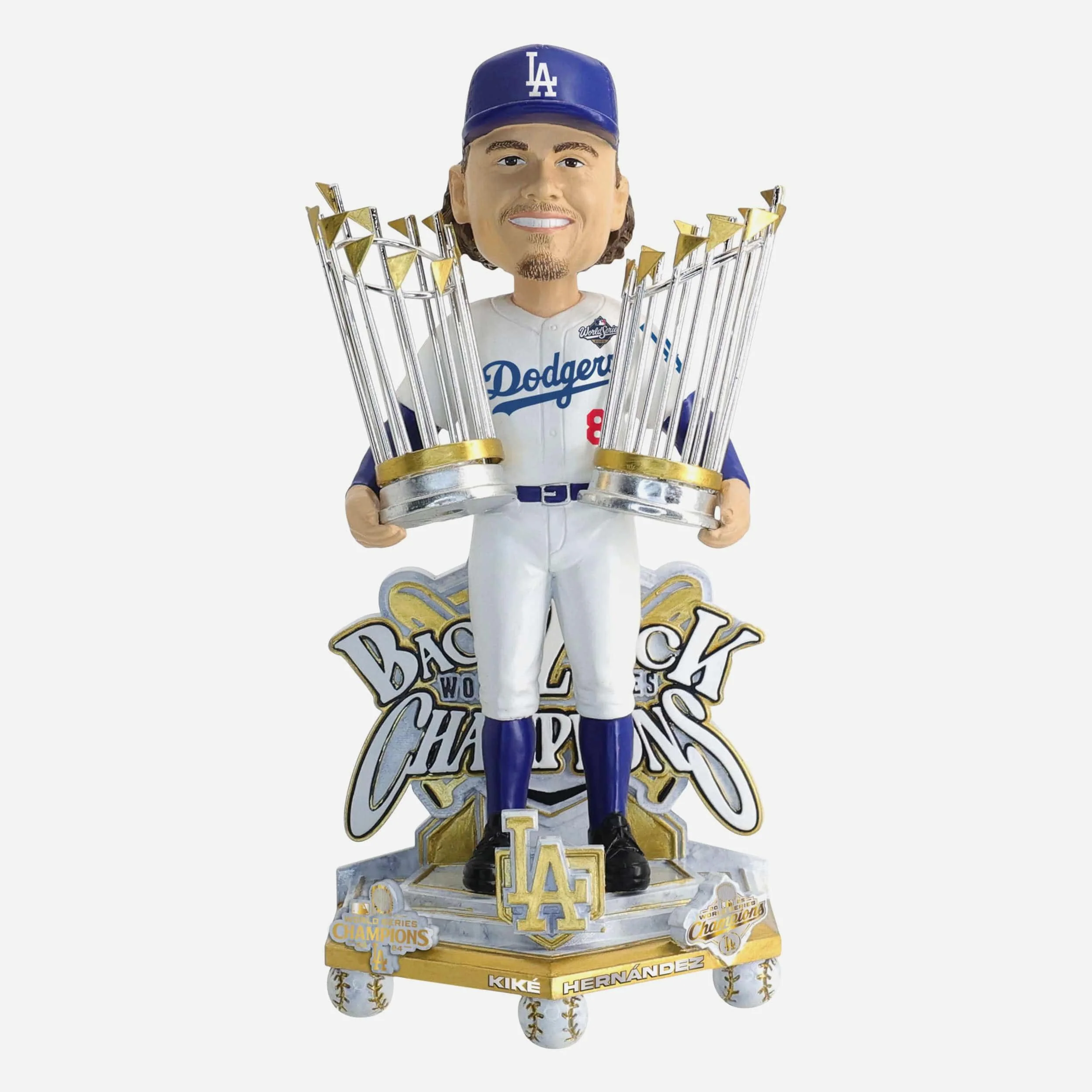 Kike Hernandez Los Angeles Dodgers 2025 Back To Back World Series Champions Celebration Bobblehead