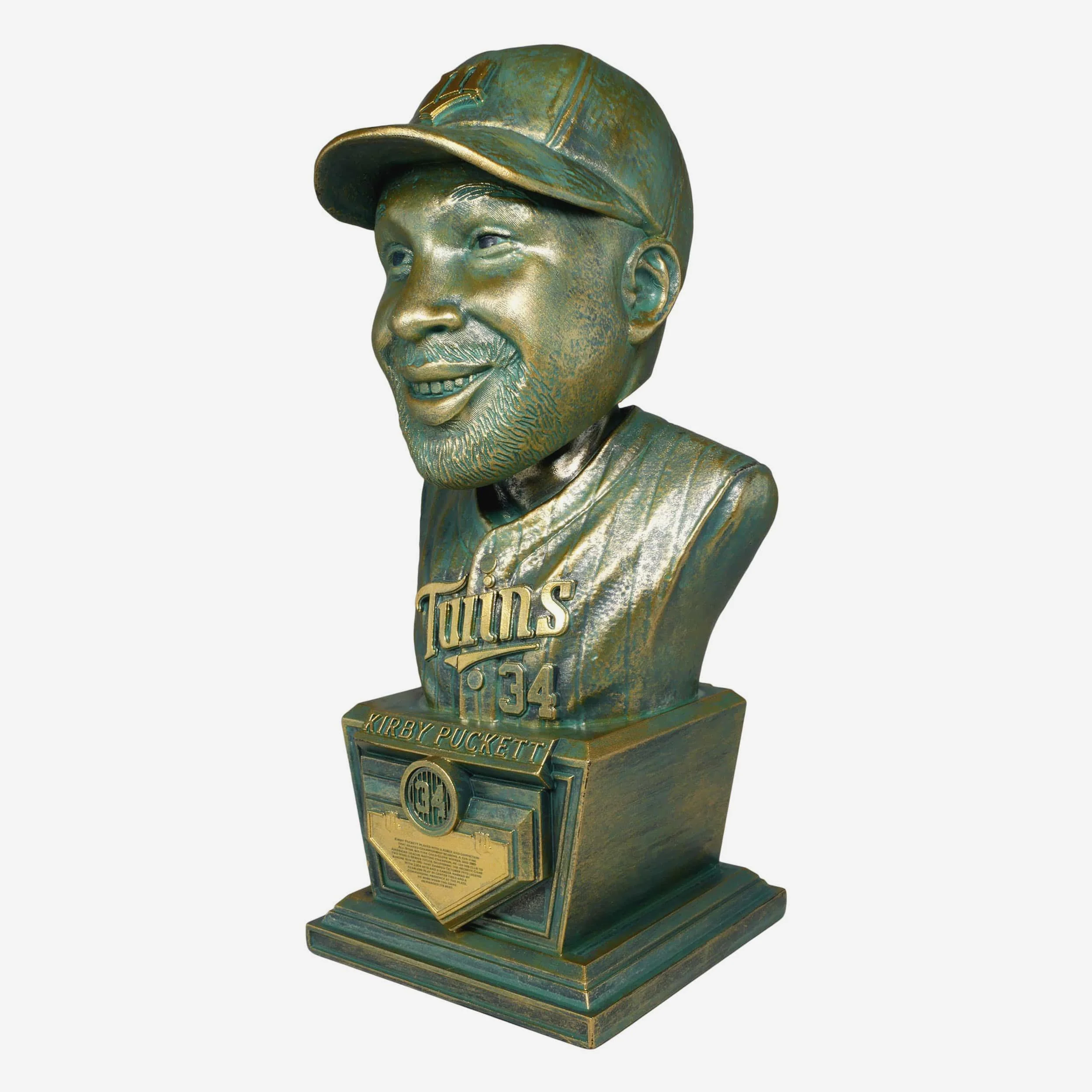 Kirby Puckett Minnesota Twins Bronze Patina Bust Bobblehead - Image 6