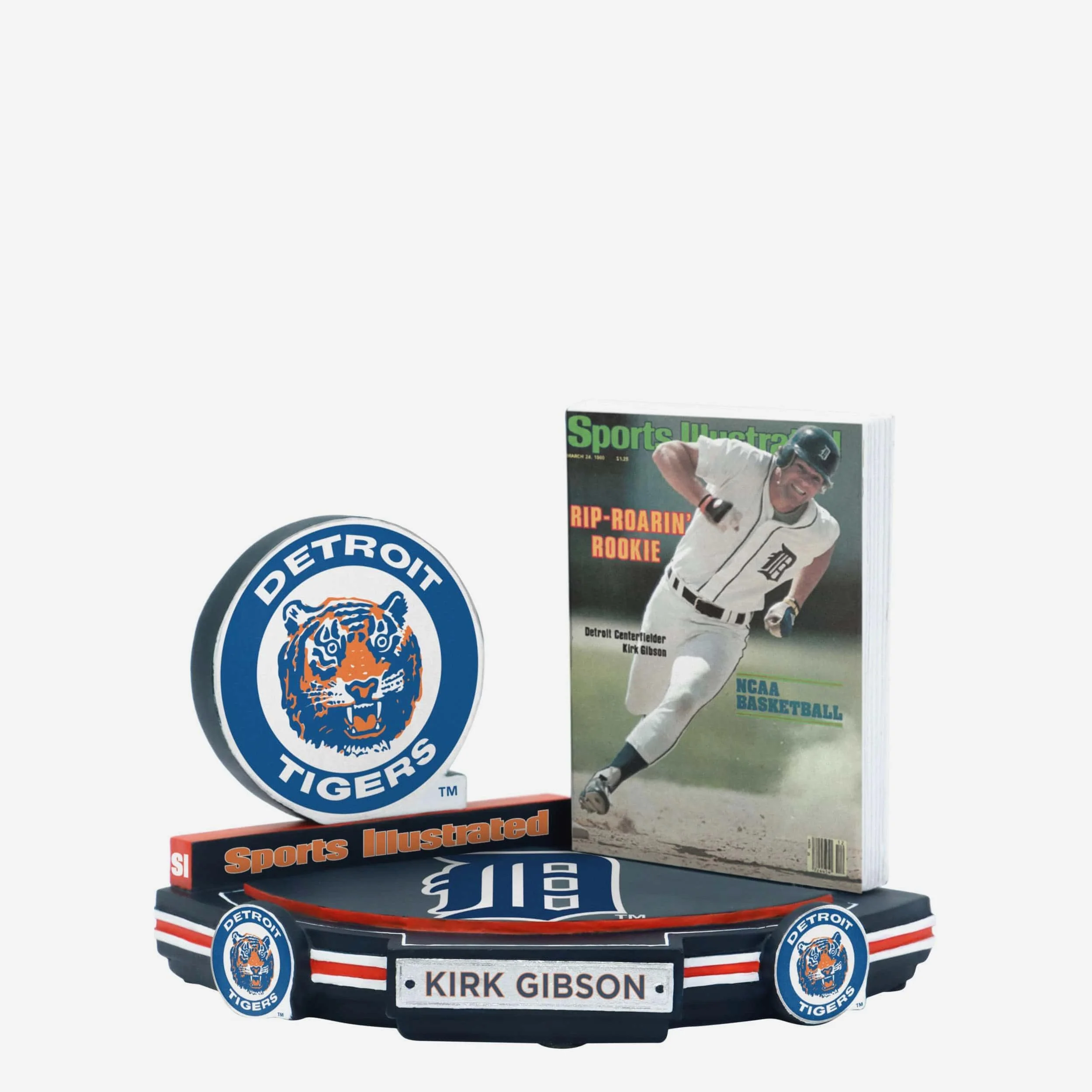 Kirk Gibson Detroit Tigers Rip-Roarin Rookie Center Fielder Sports Illustrated Cover Bobblehead - Image 4