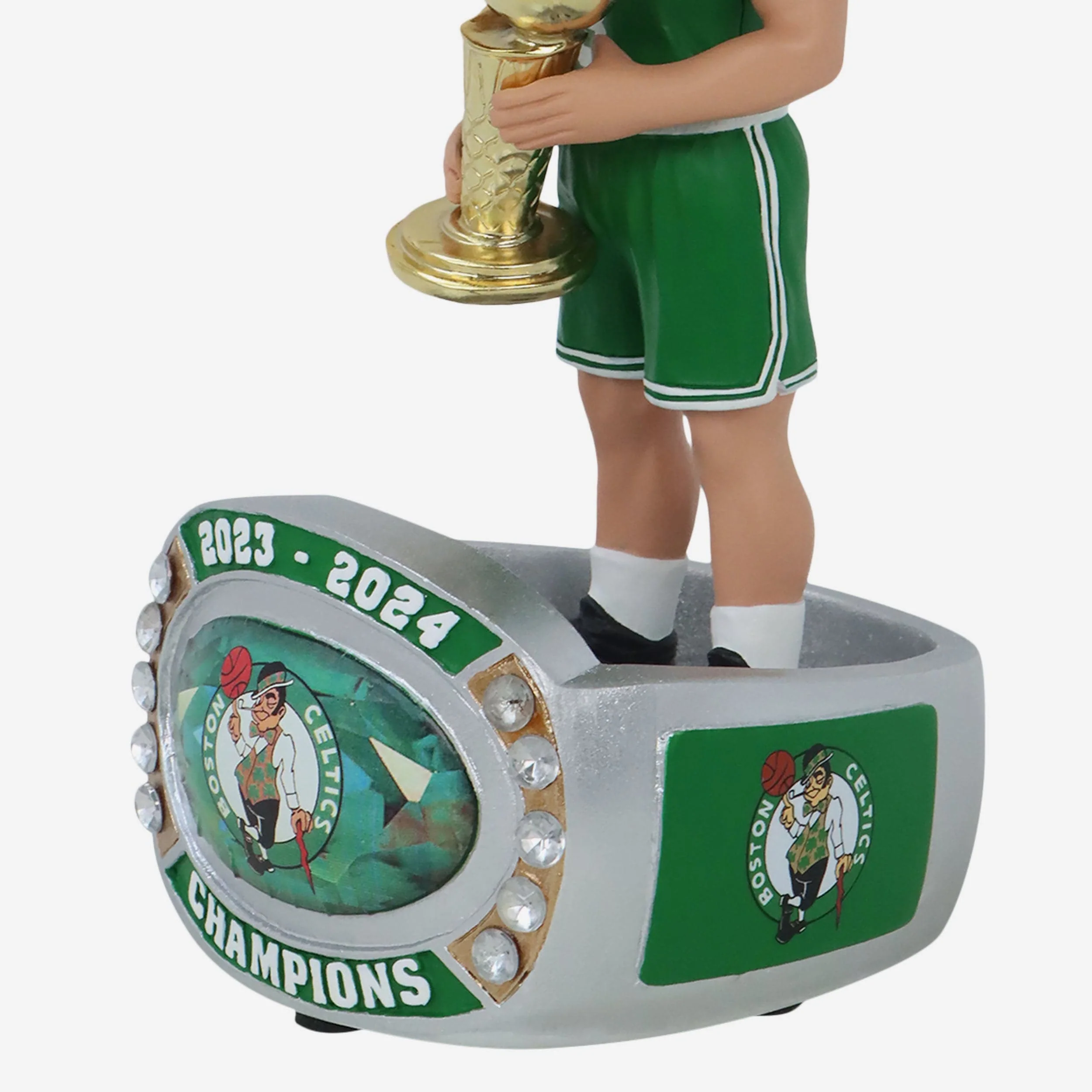 Kristaps Porzingis Boston Celtics 2024 NBA Champions Ring Base Bighead Bobblehead - Image 3