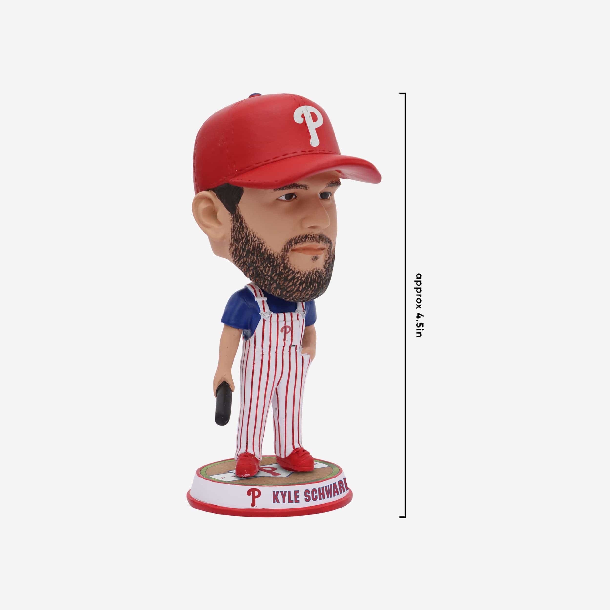 Kyle Schwarber Philadelphia Phillies Bib Overalls Mini Bighead Bobblehead - Image 3