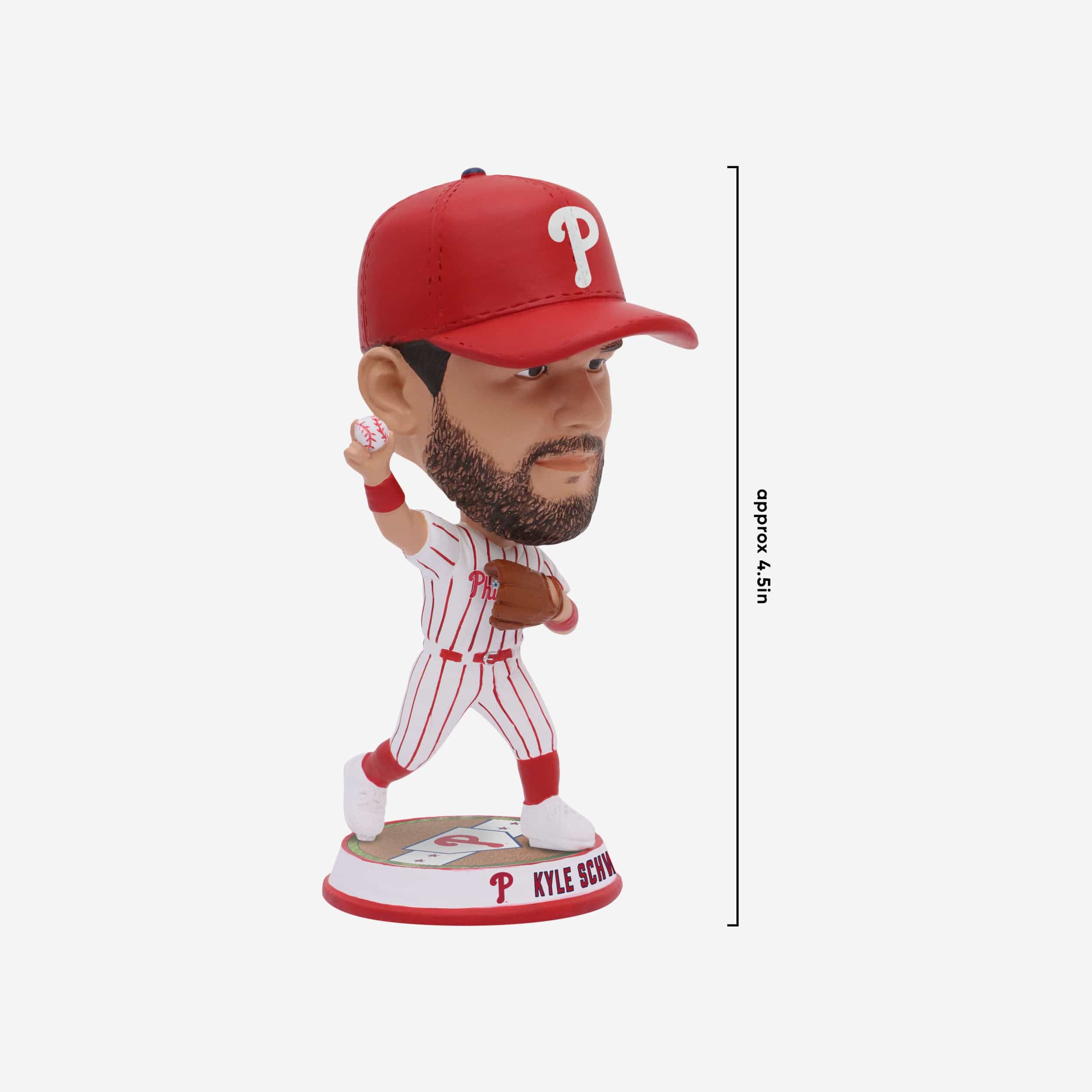 Kyle Schwarber Philadelphia Phillies Field Stripe Mini Bighead Bobblehead - Image 4