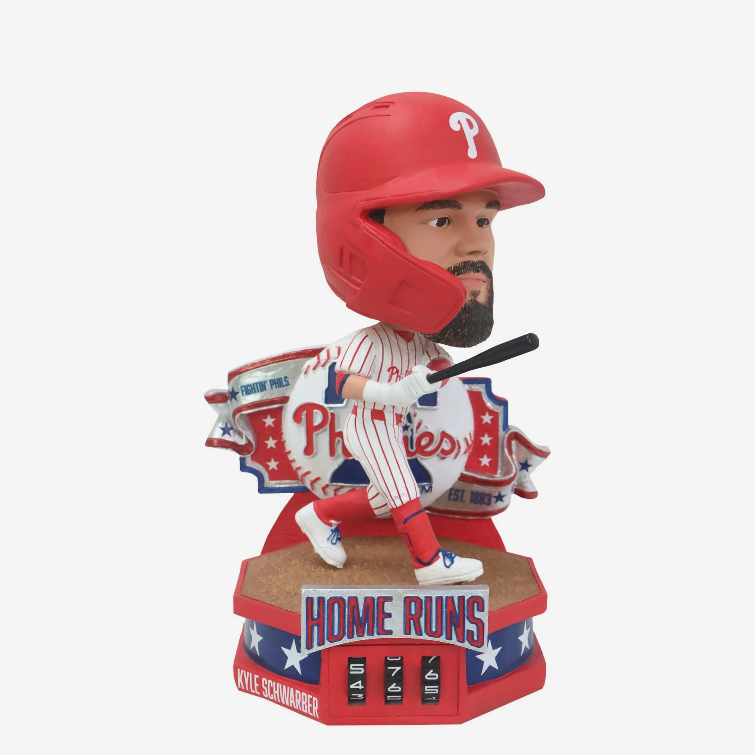 Kyle Schwarber Philadelphia Phillies Home Run Counter Medium Bighead Bobblehead