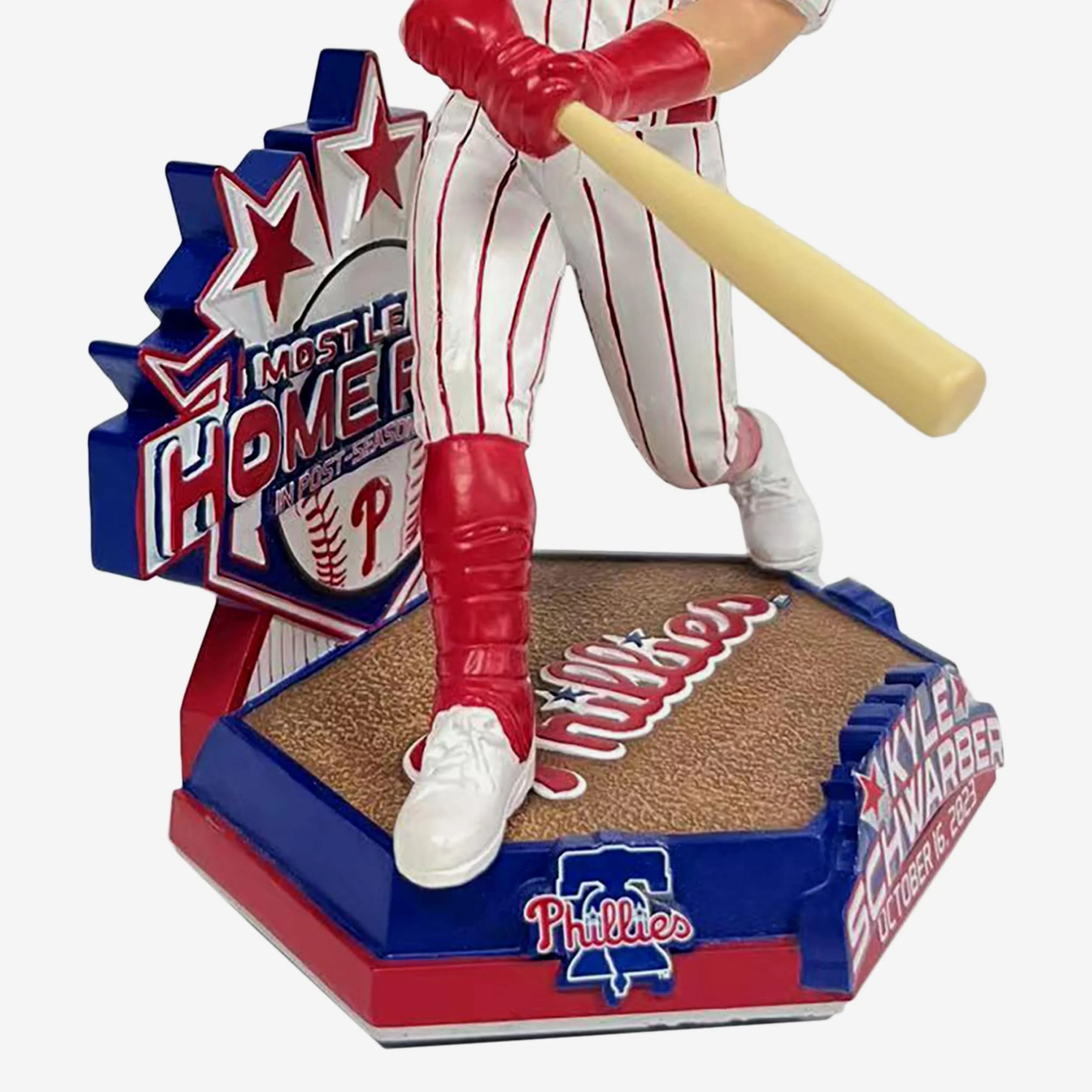 Kyle Schwarber Philadelphia Phillies Leadoff Home Run Postseason Record Bobblehead - Image 3