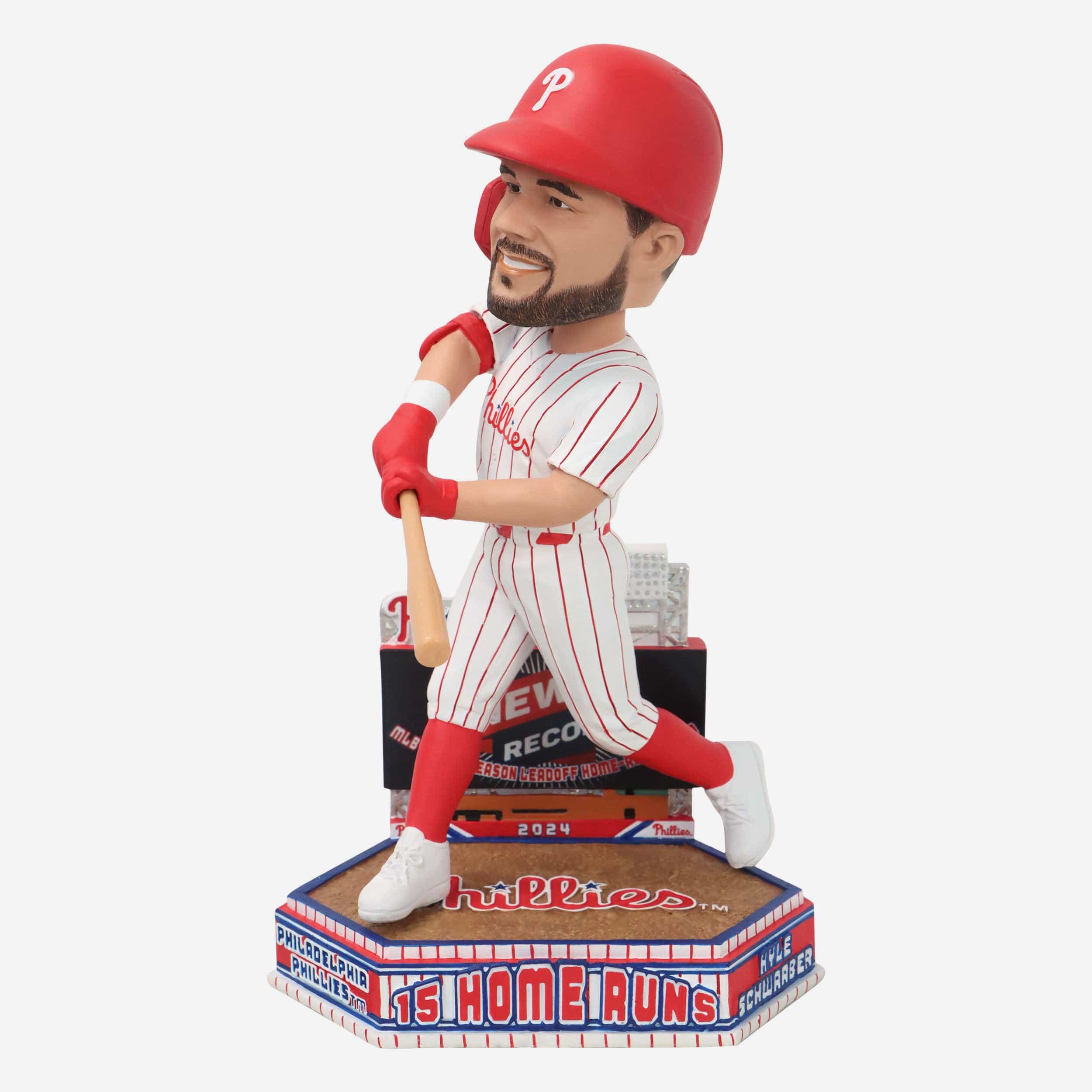 Kyle Schwarber Philadelphia Phillies Single Season Leadoff Home Run Record Bobblehead