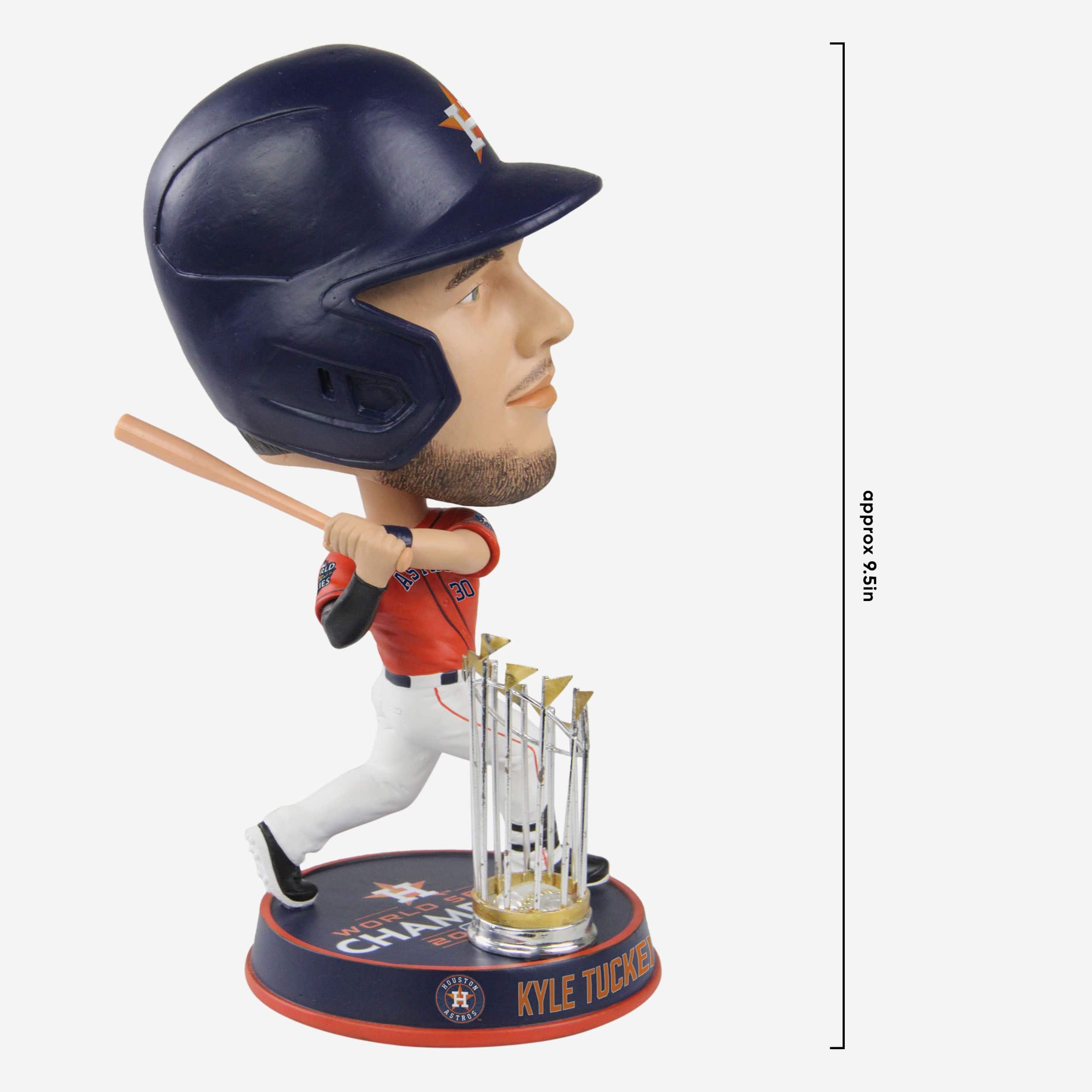 Kyle Tucker Houston Astros 2022 World Series Champions Orange Jersey Bighead Bobblehead - Image 4