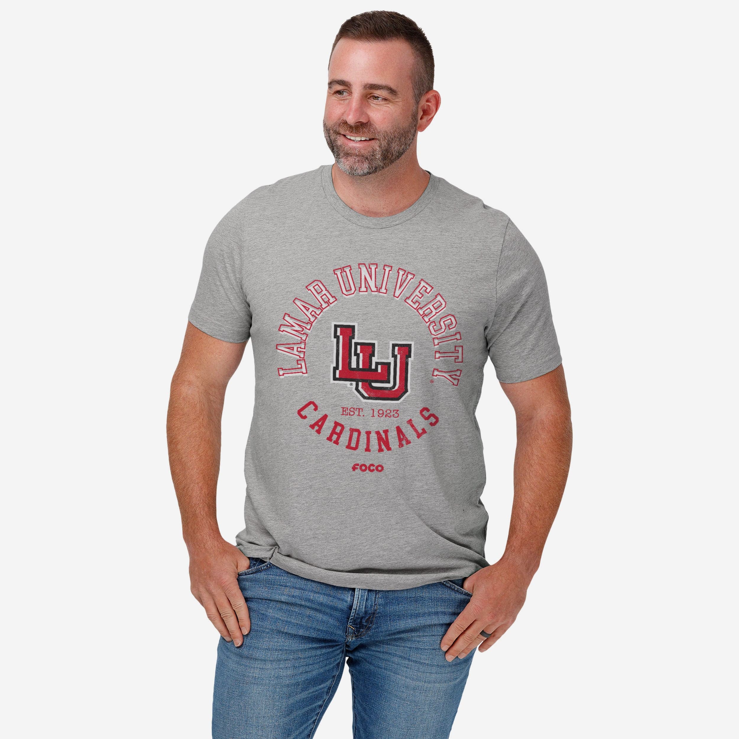 Lamar Cardinals Circle Vintage T-Shirt - Image 2