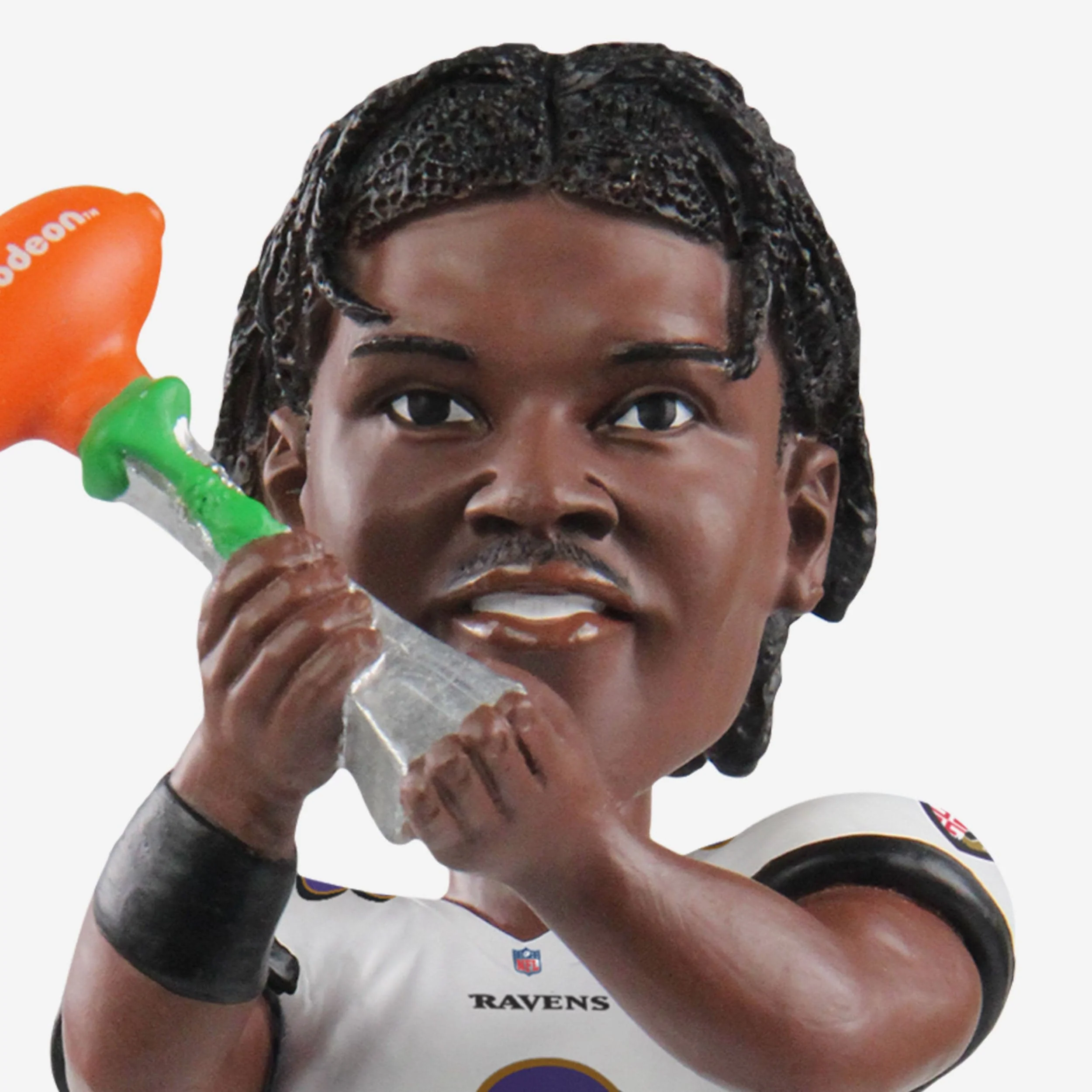 Lamar Jackson Baltimore Ravens 2022 Nickelodeon NVP Bobblehead - Image 2