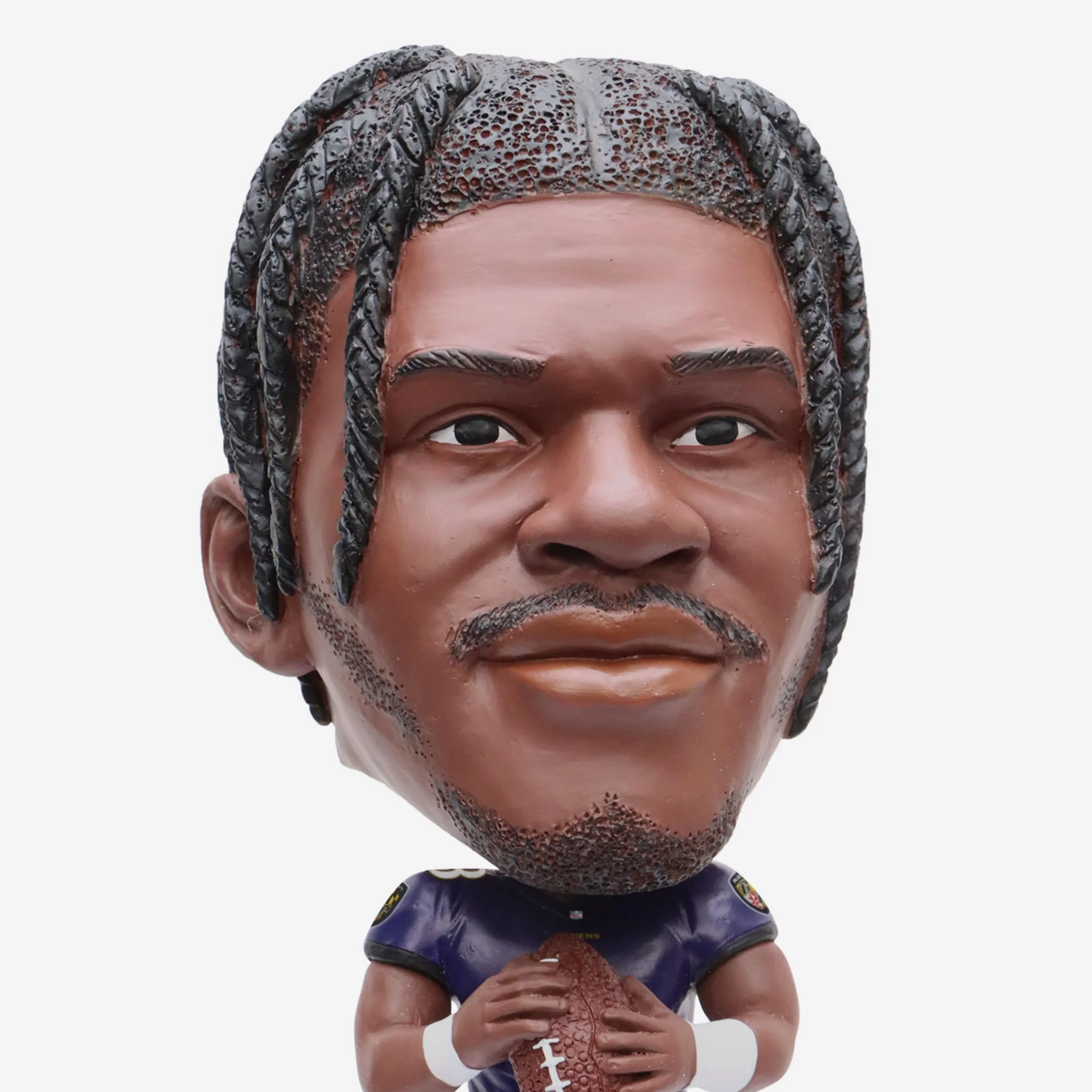 Lamar Jackson Baltimore Ravens Field Stripe Bighead Bobblehead - Image 2