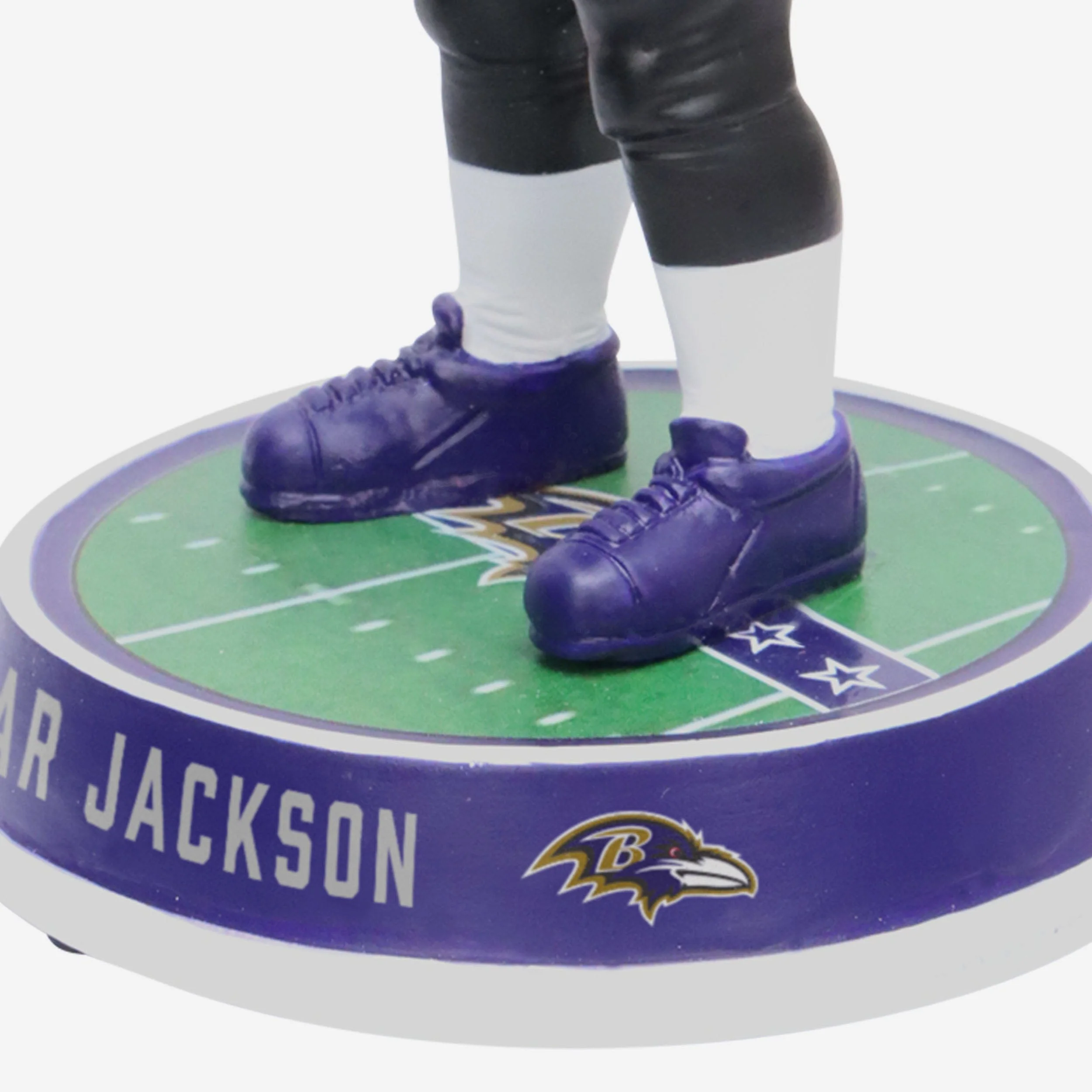 Lamar Jackson Baltimore Ravens Field Stripe Bighead Bobblehead - Image 3