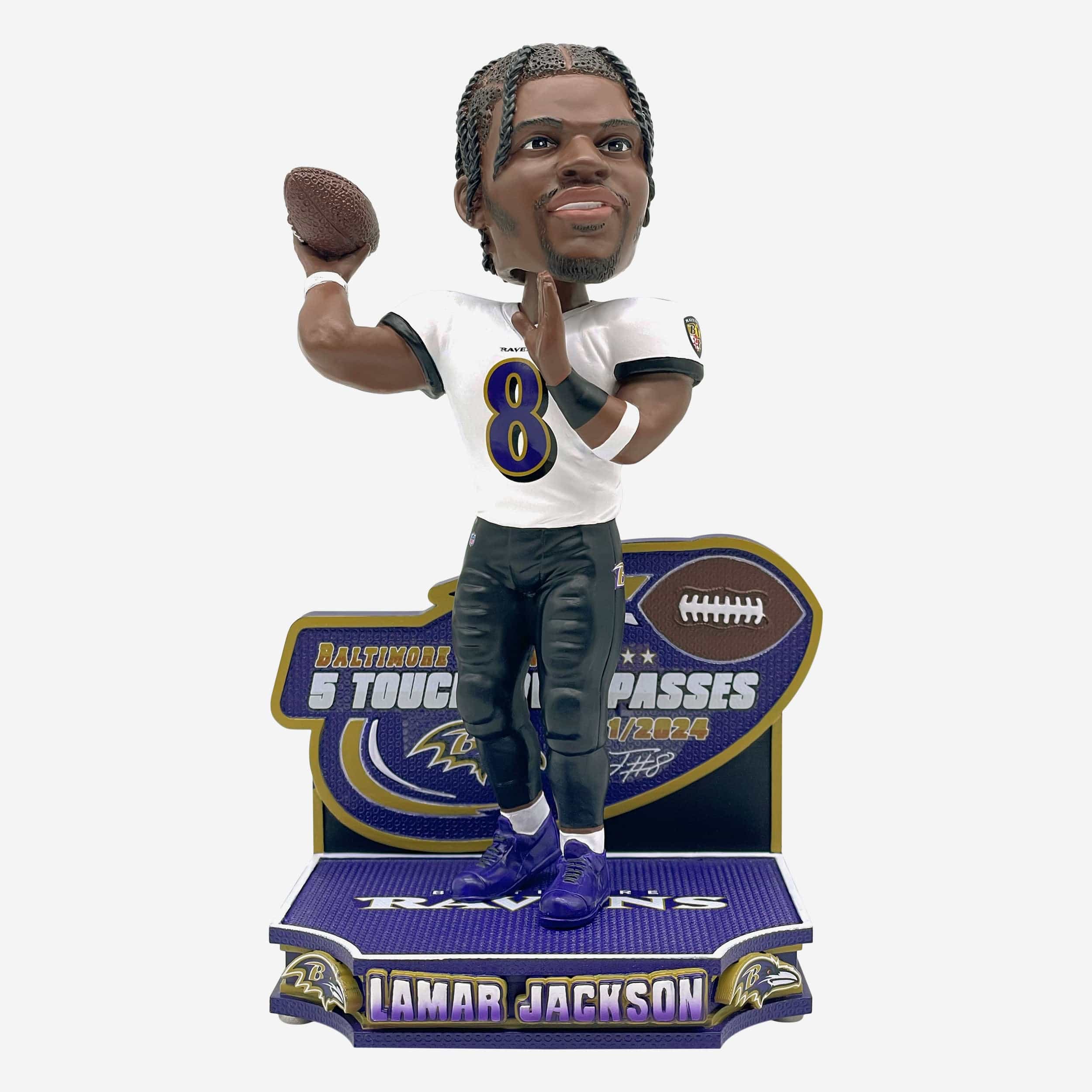 Lamar Jackson Baltimore Ravens Five Passing Touchdown Gamebreaker Bobblehead