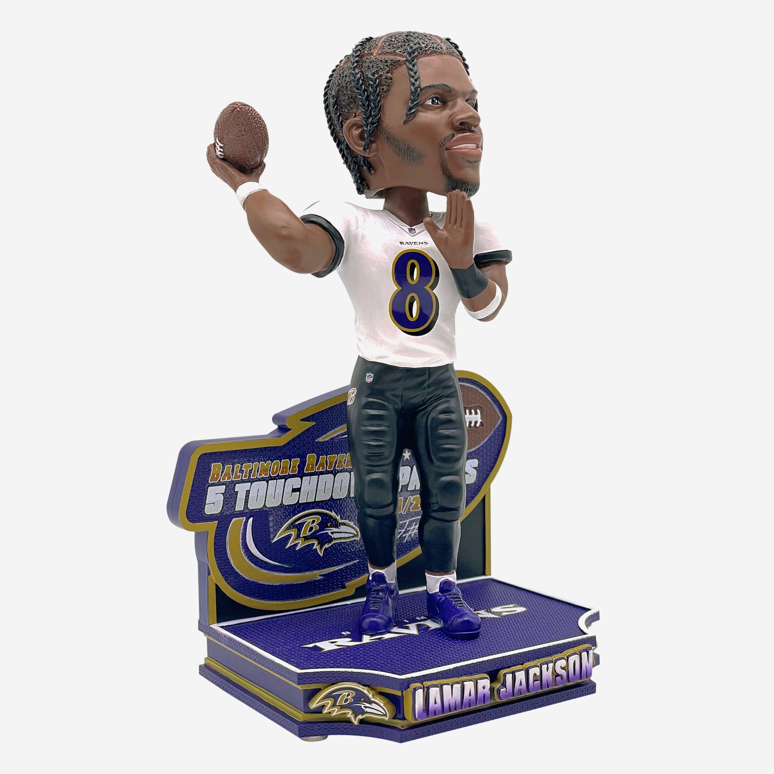Lamar Jackson Baltimore Ravens Five Passing Touchdown Gamebreaker Bobblehead - Image 4