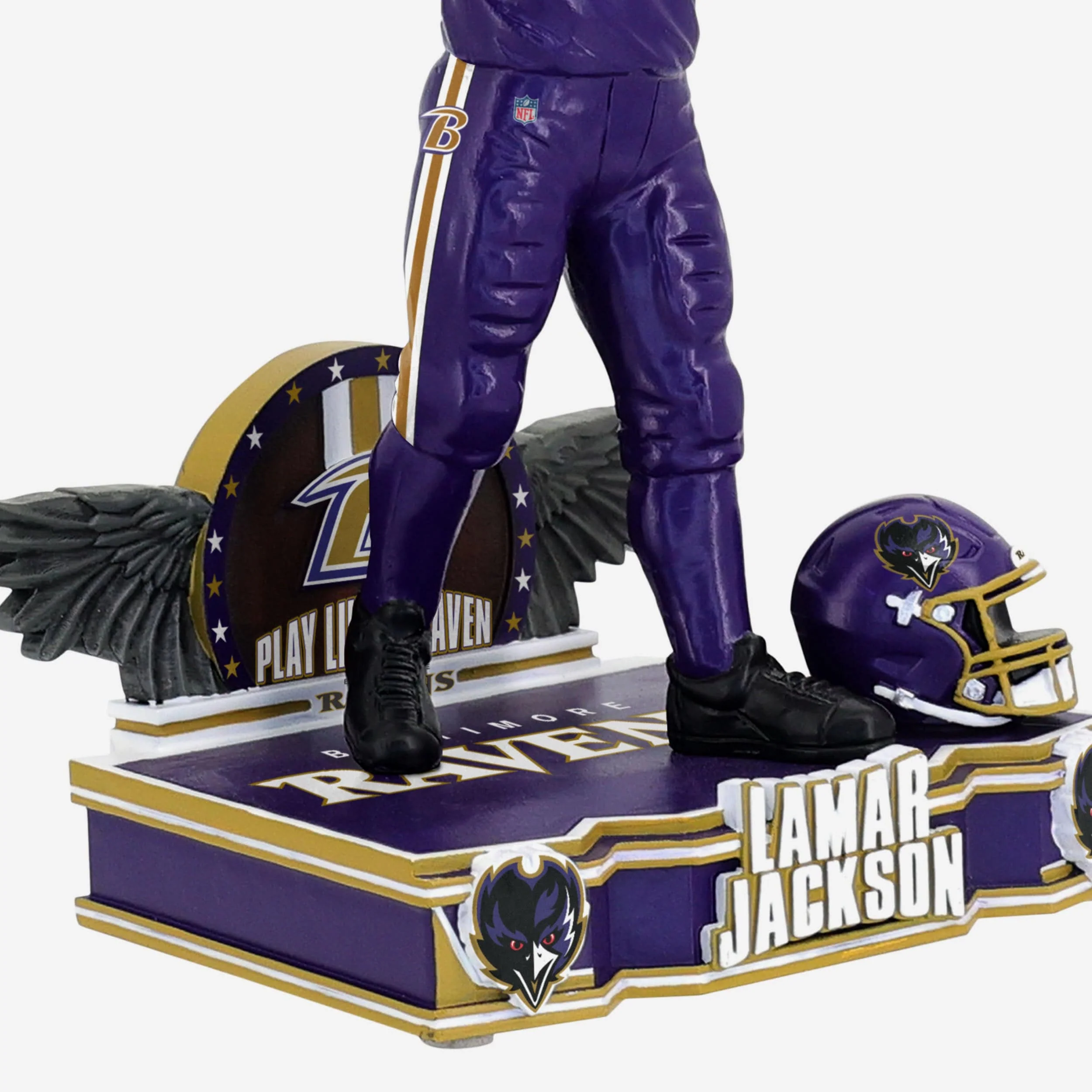 Lamar Jackson Baltimore Ravens Purple Rising Bobblehead - Image 3