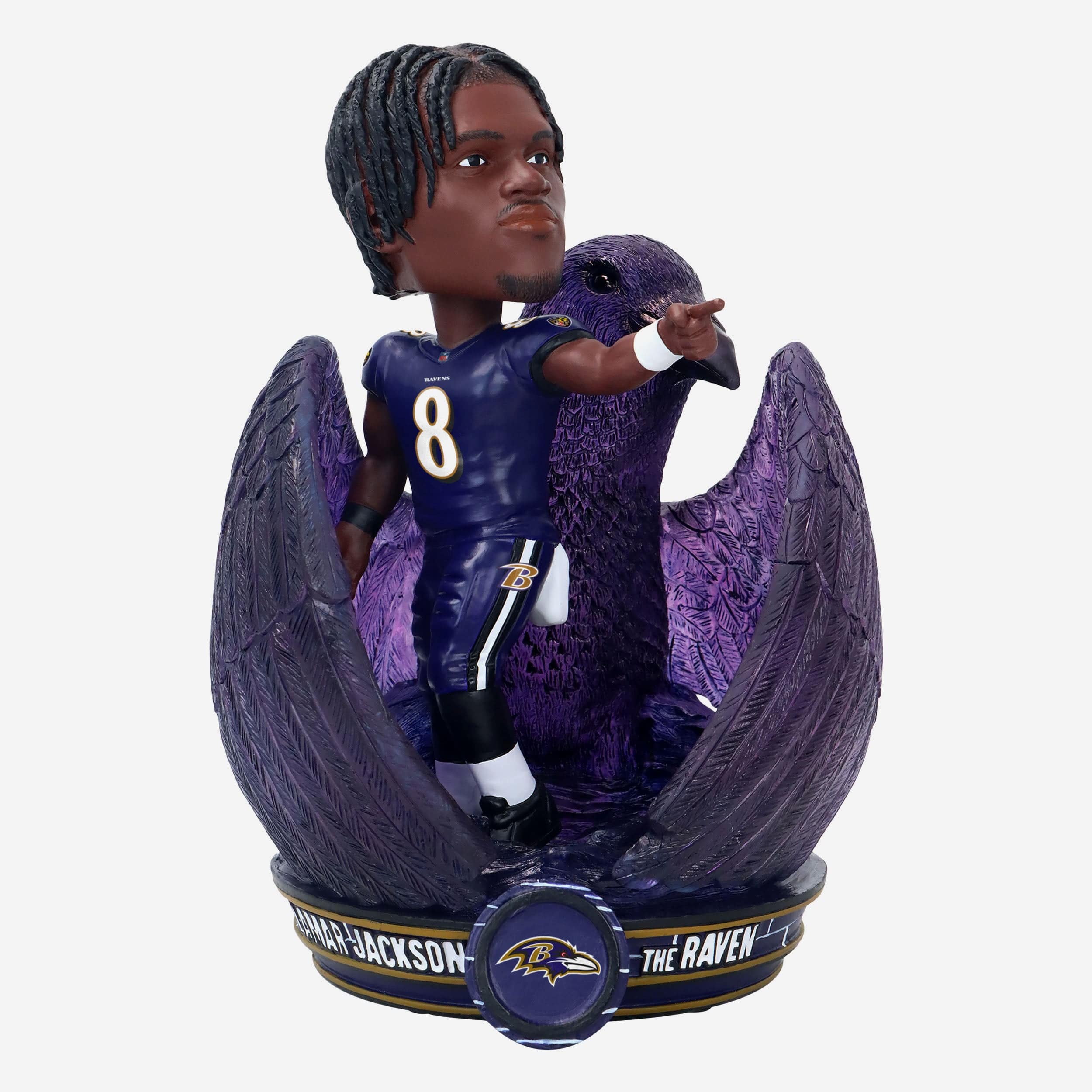 Lamar Jackson Baltimore Ravens Raven Spirit Animal Bobblehead