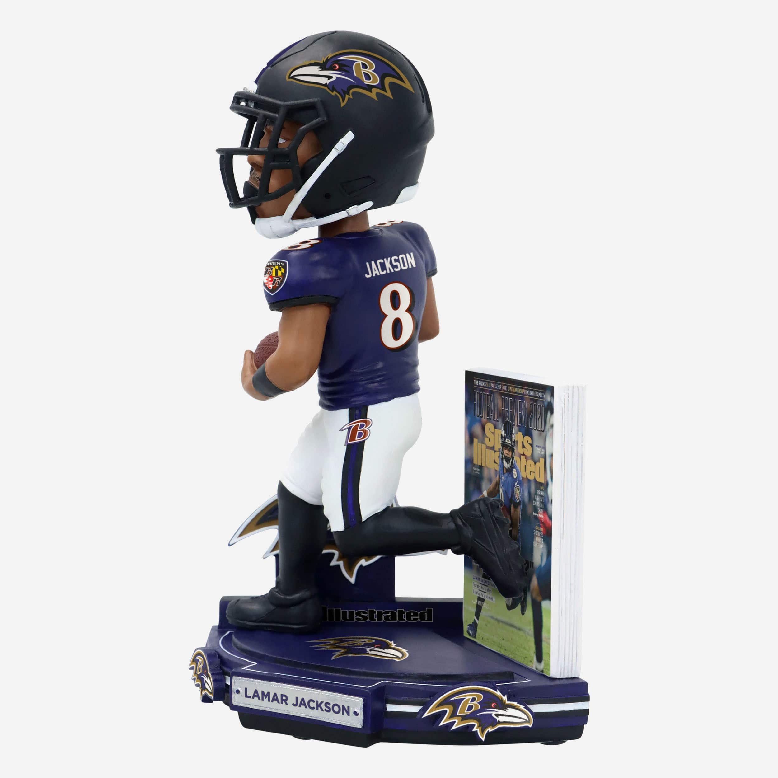 Lamar Jackson Baltimore Ravens What is a Quarterback Sports Illustrated Cover Bobblehead - Image 5