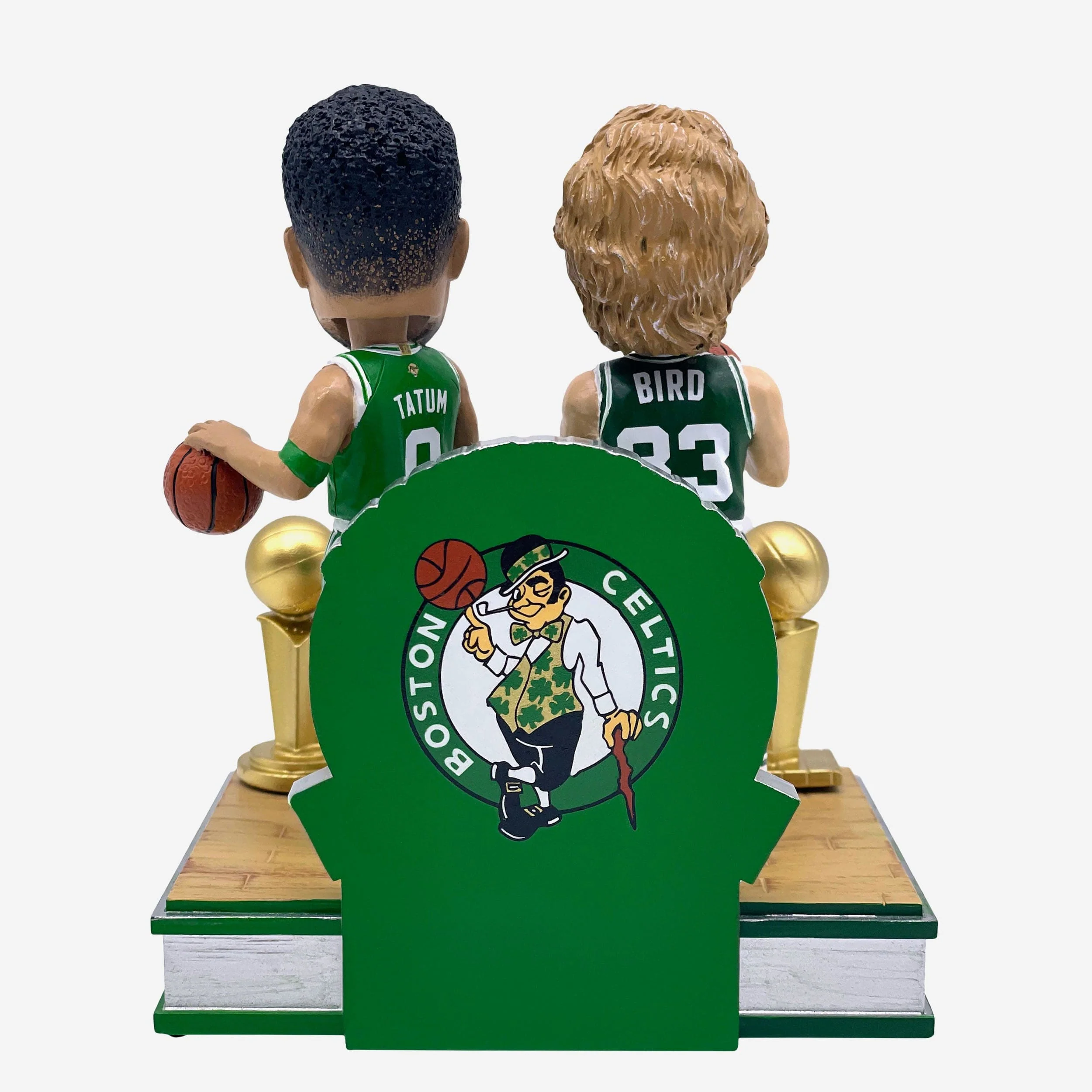 Larry Bird & Jayson Tatum Boston Celtics NBA Champions Then and Now Bobblehead - Image 6