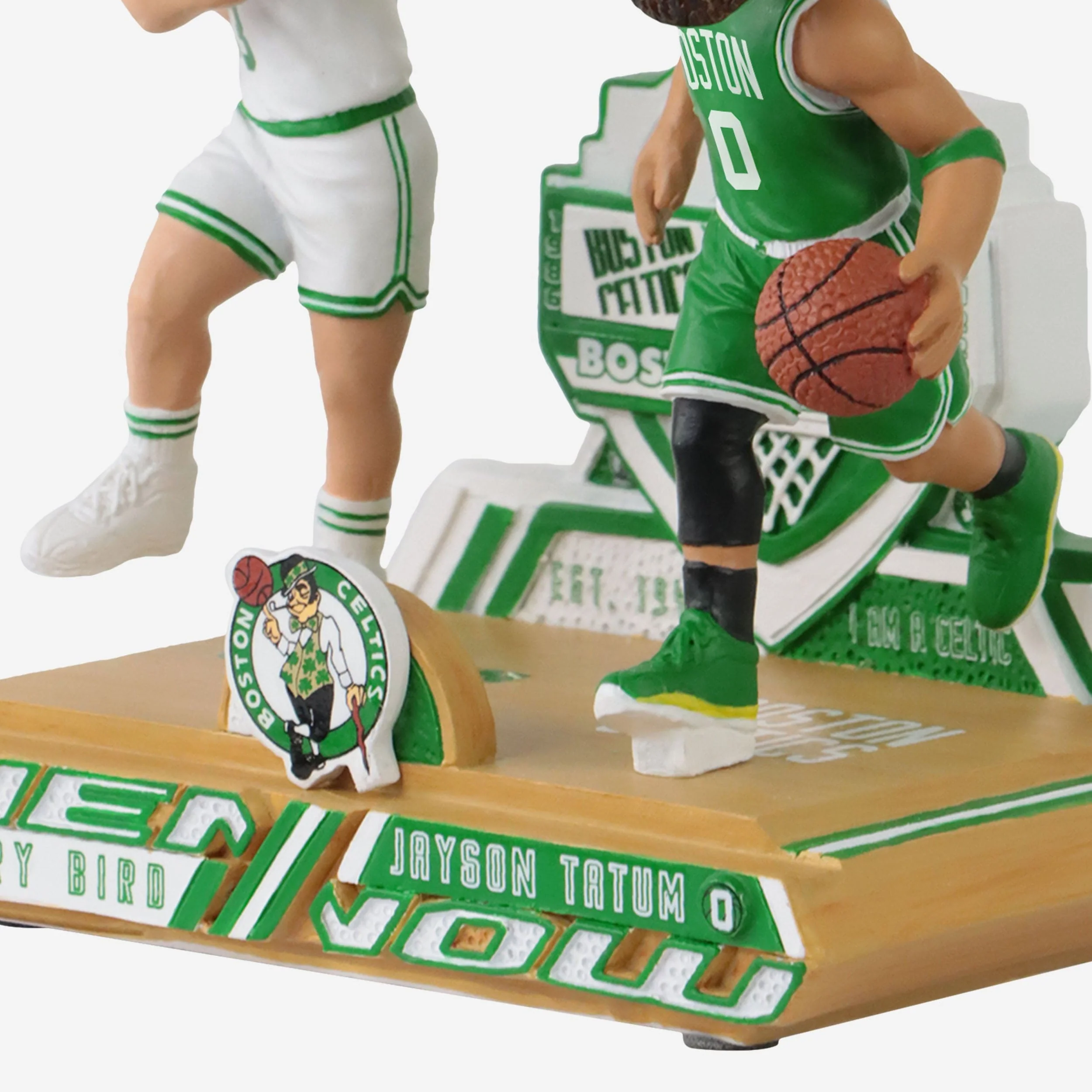 Larry Bird & Jayson Tatum Boston Celtics Then And Now Bobblehead - Image 4
