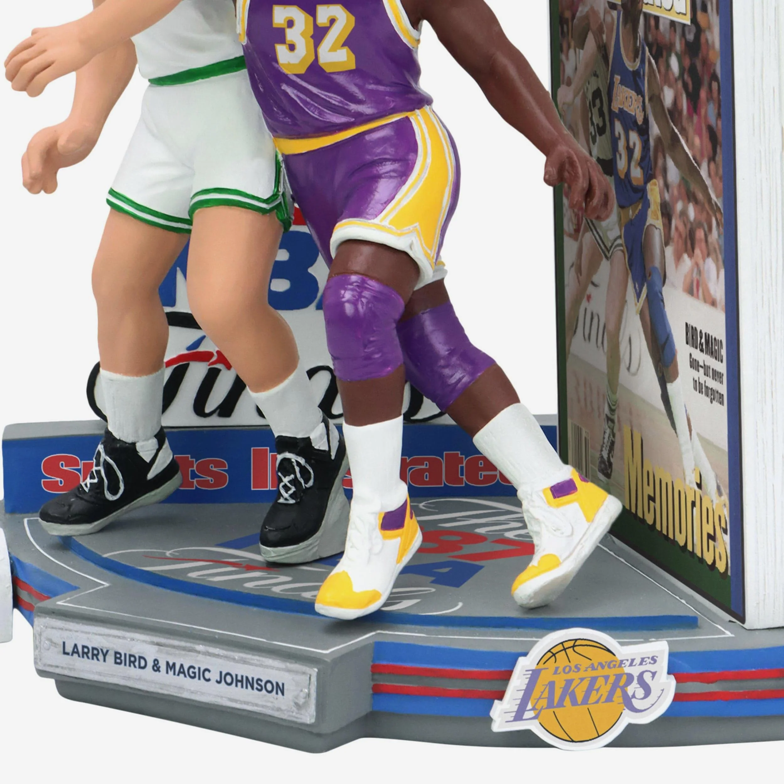 Larry Bird & Magic Johnson Boston Celtics & Los Angeles Lakers Memories Sports Illustrated Cover Bobblehead - Image 4