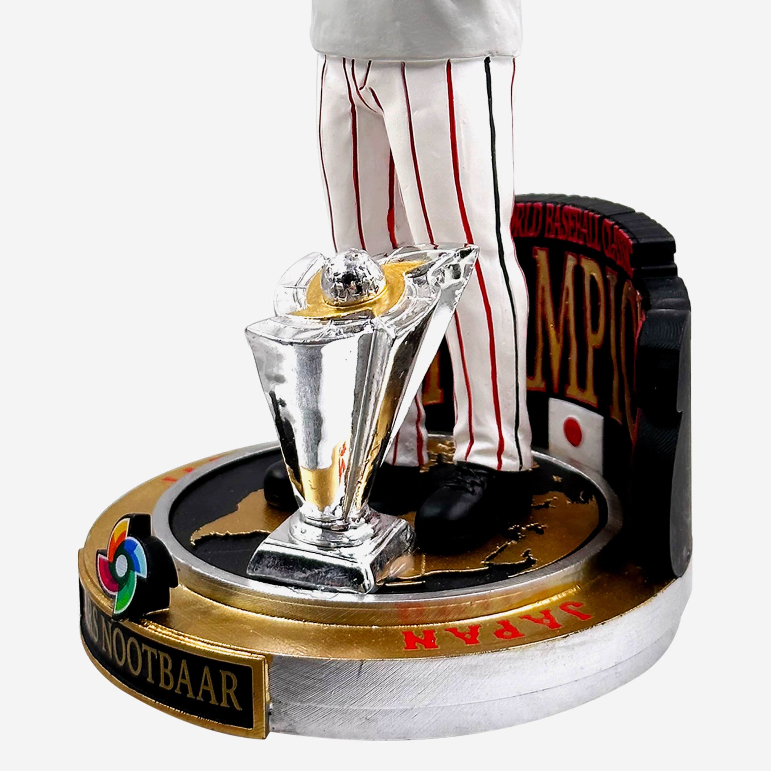 Lars Nootbaar Japan 2023 World Baseball Classic Champions Cap & Tee Bobblehead - Image 3