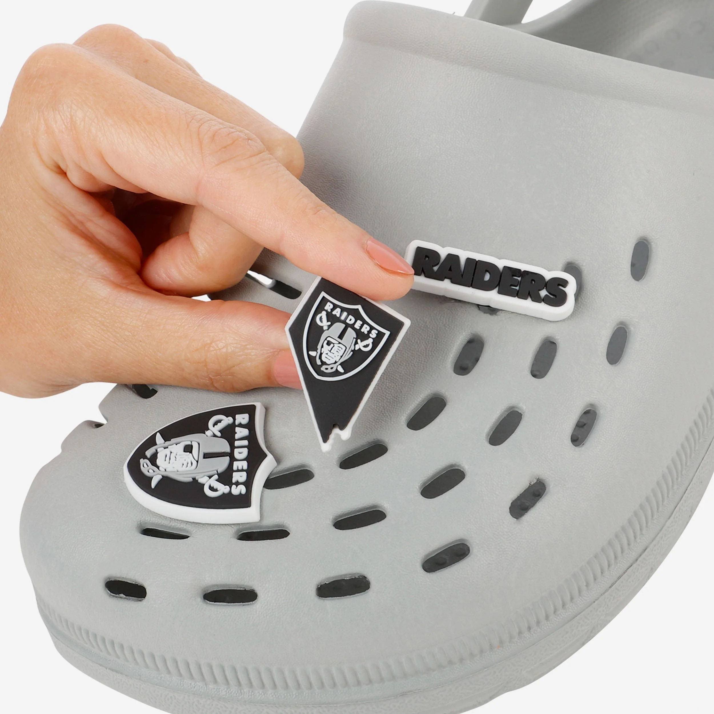 Las Vegas Raiders 10 Pack Team Clog Charms - Image 3