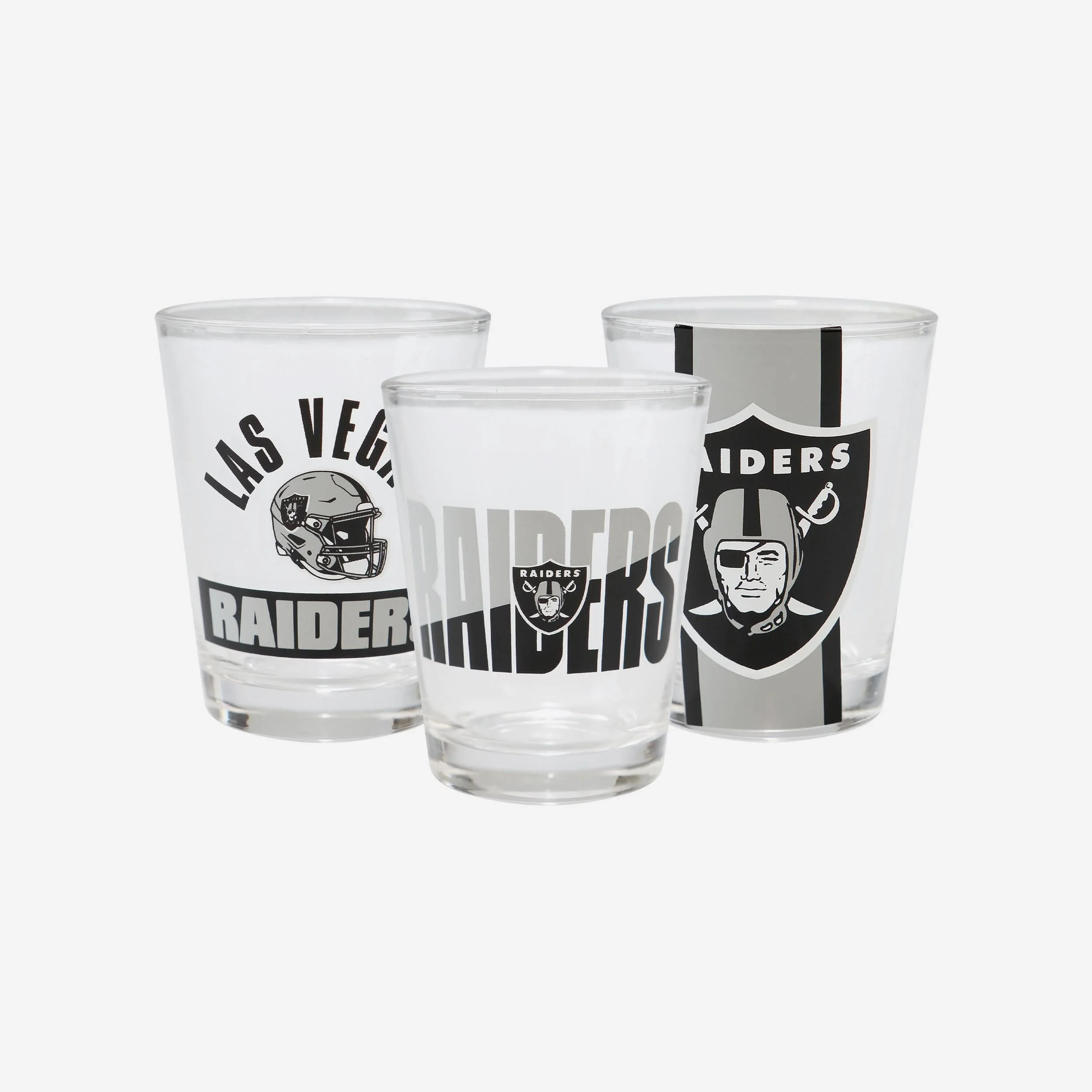 Las Vegas Raiders 3 Pack Shot Glass