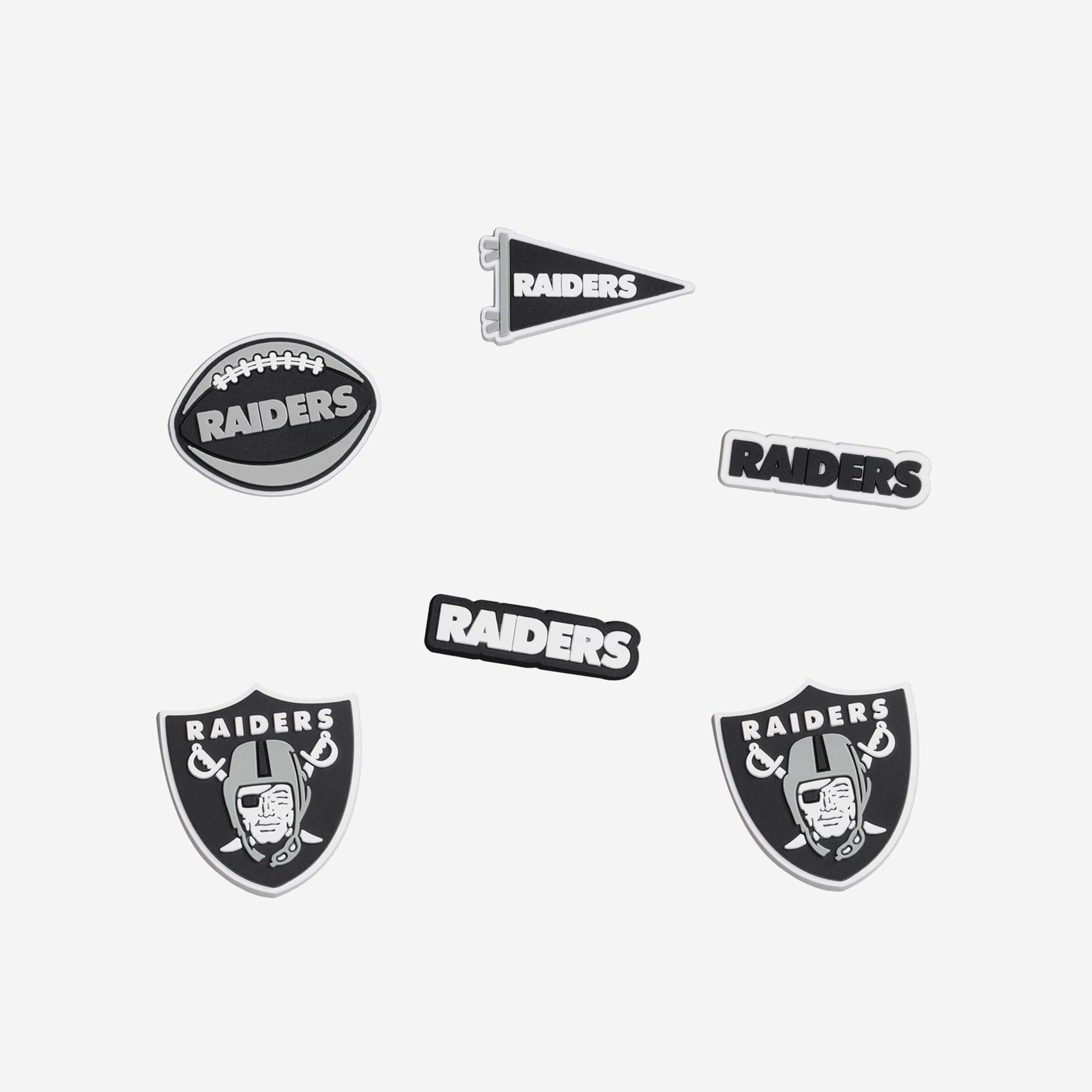 Las Vegas Raiders 6 Pack Team Clog Charms