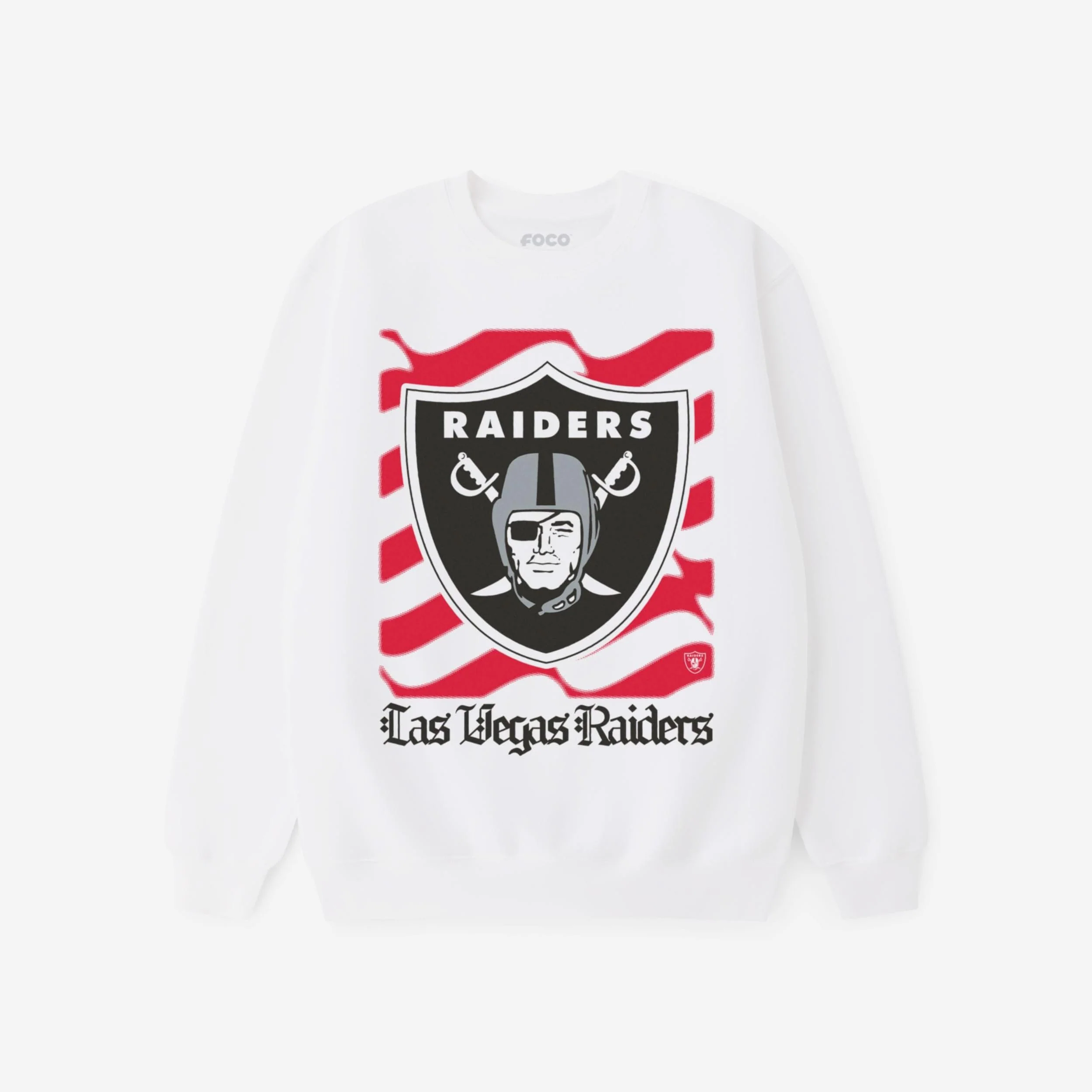 Las Vegas Raiders American Heritage Wordmark Crew Neck Sweatshirt