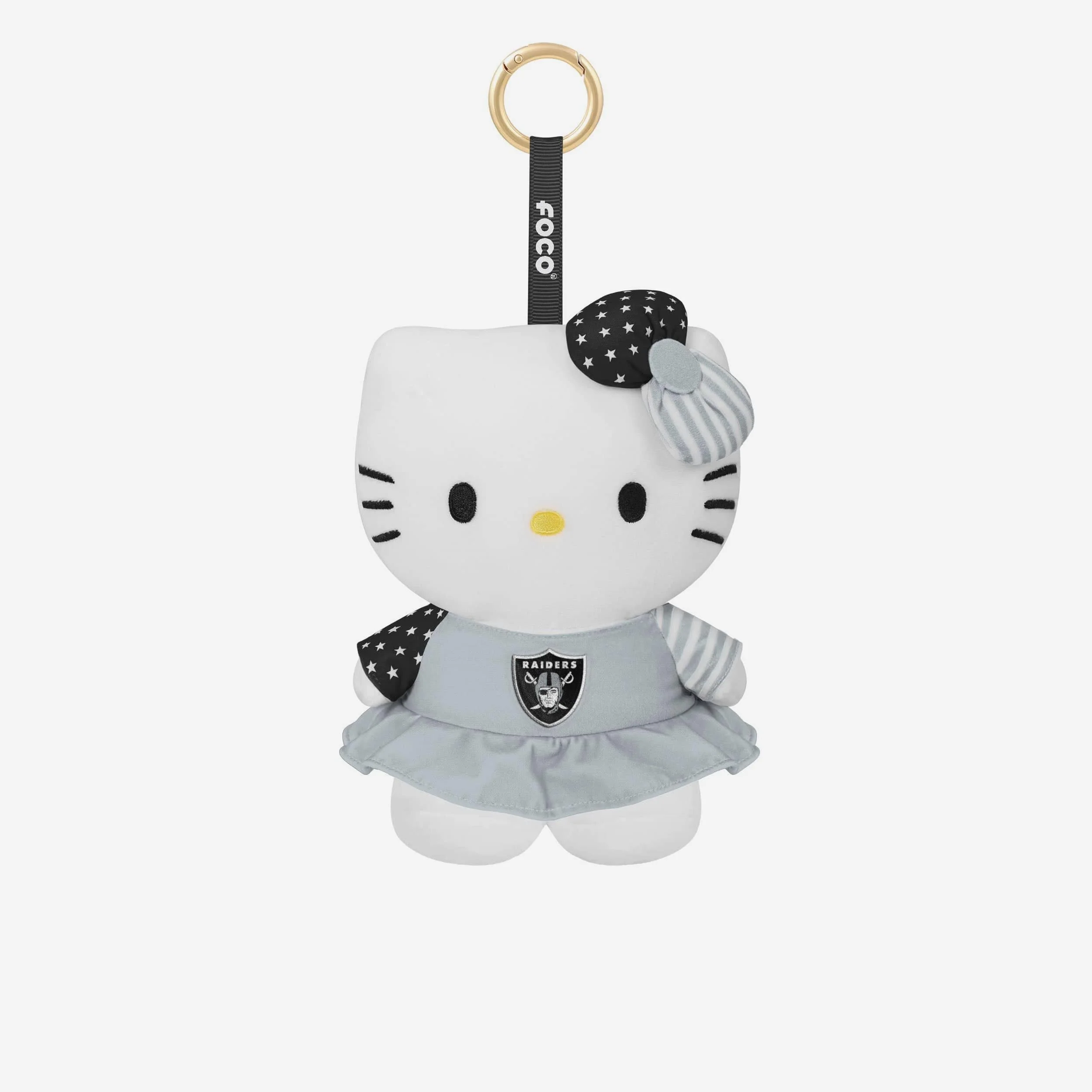 Las Vegas Raiders Americana Plush Hello Kitty® Bag Charm Keychain