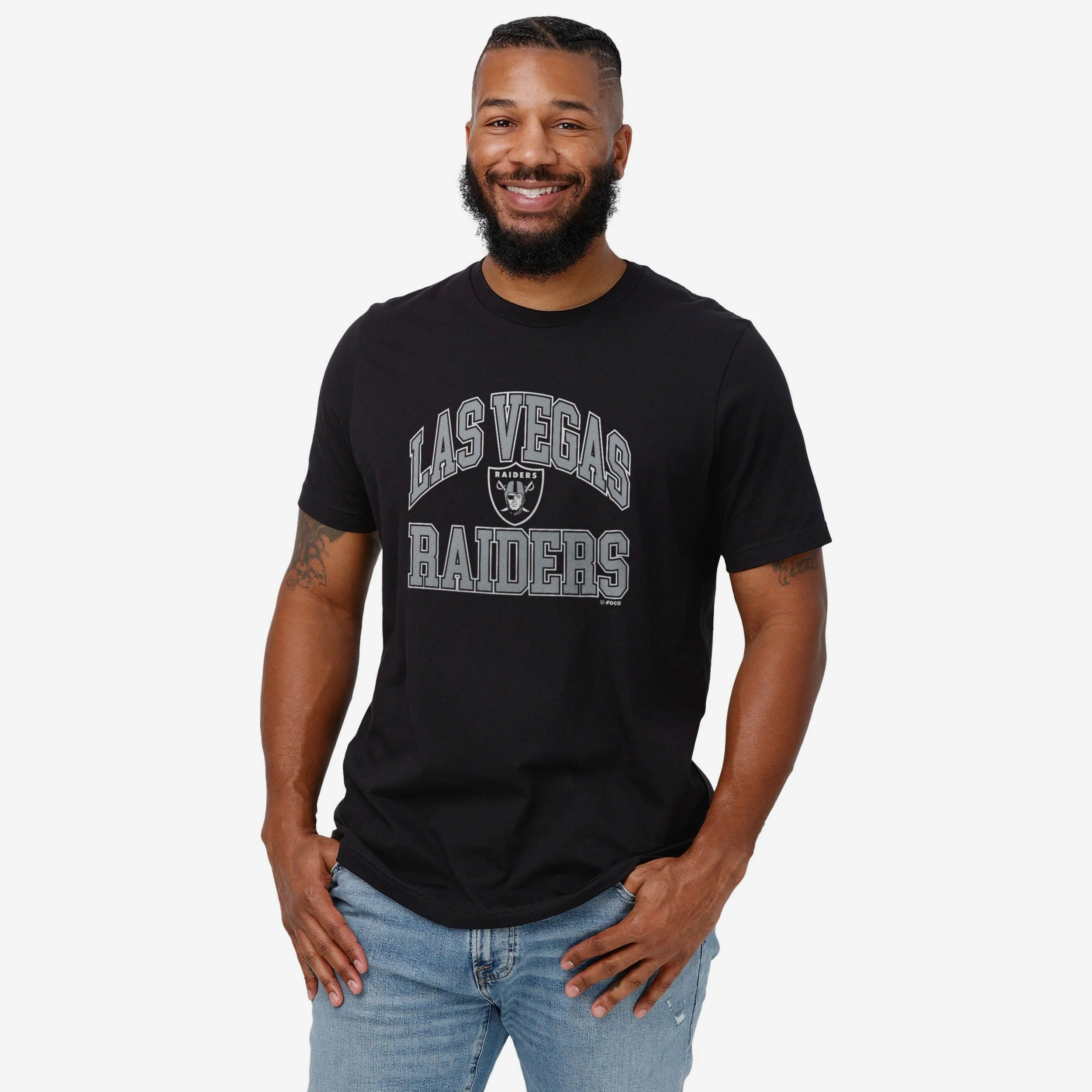 Las Vegas Raiders Arched Wordmark T-Shirt - Image 2