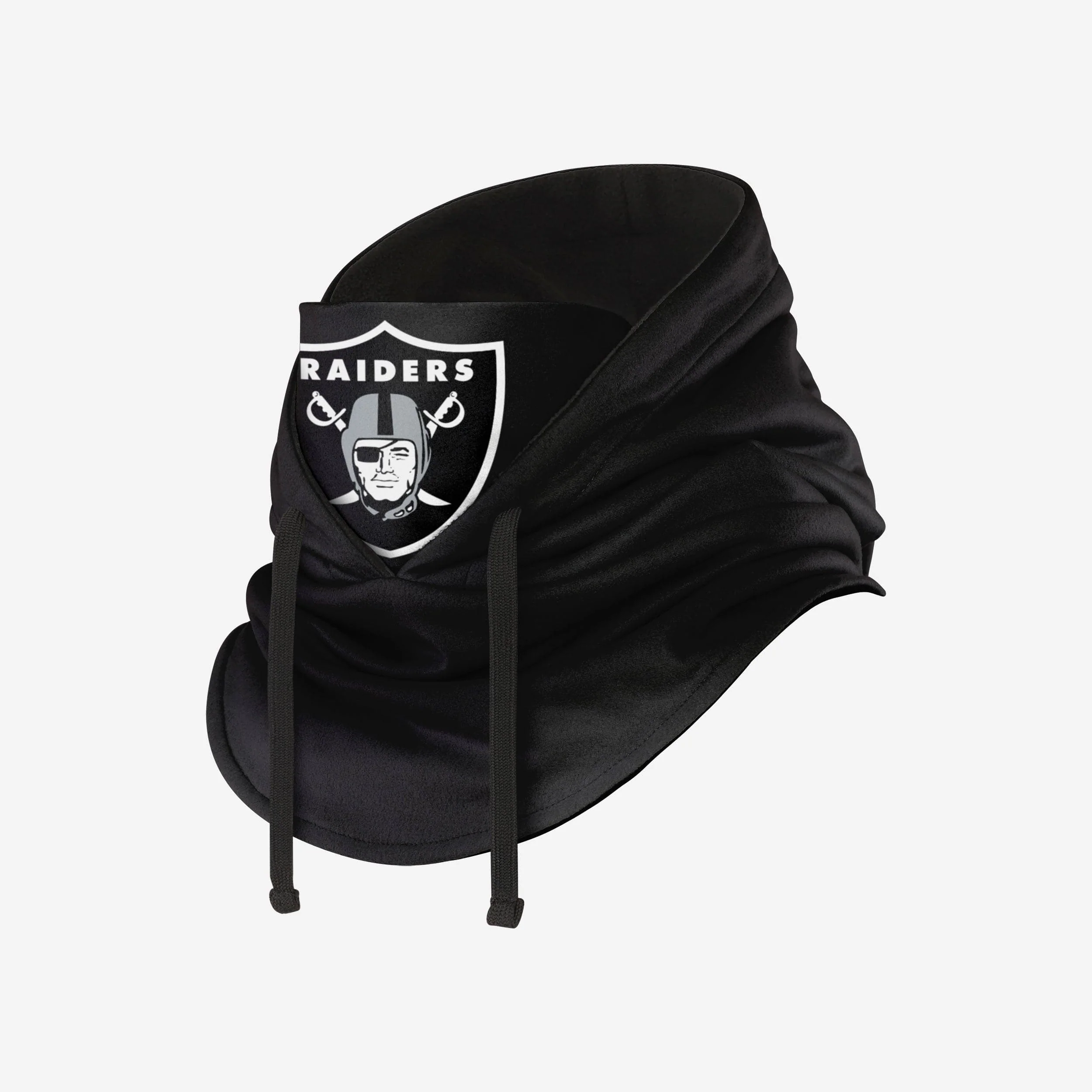 Las Vegas Raiders Black Drawstring Hooded Gaiter - Image 2