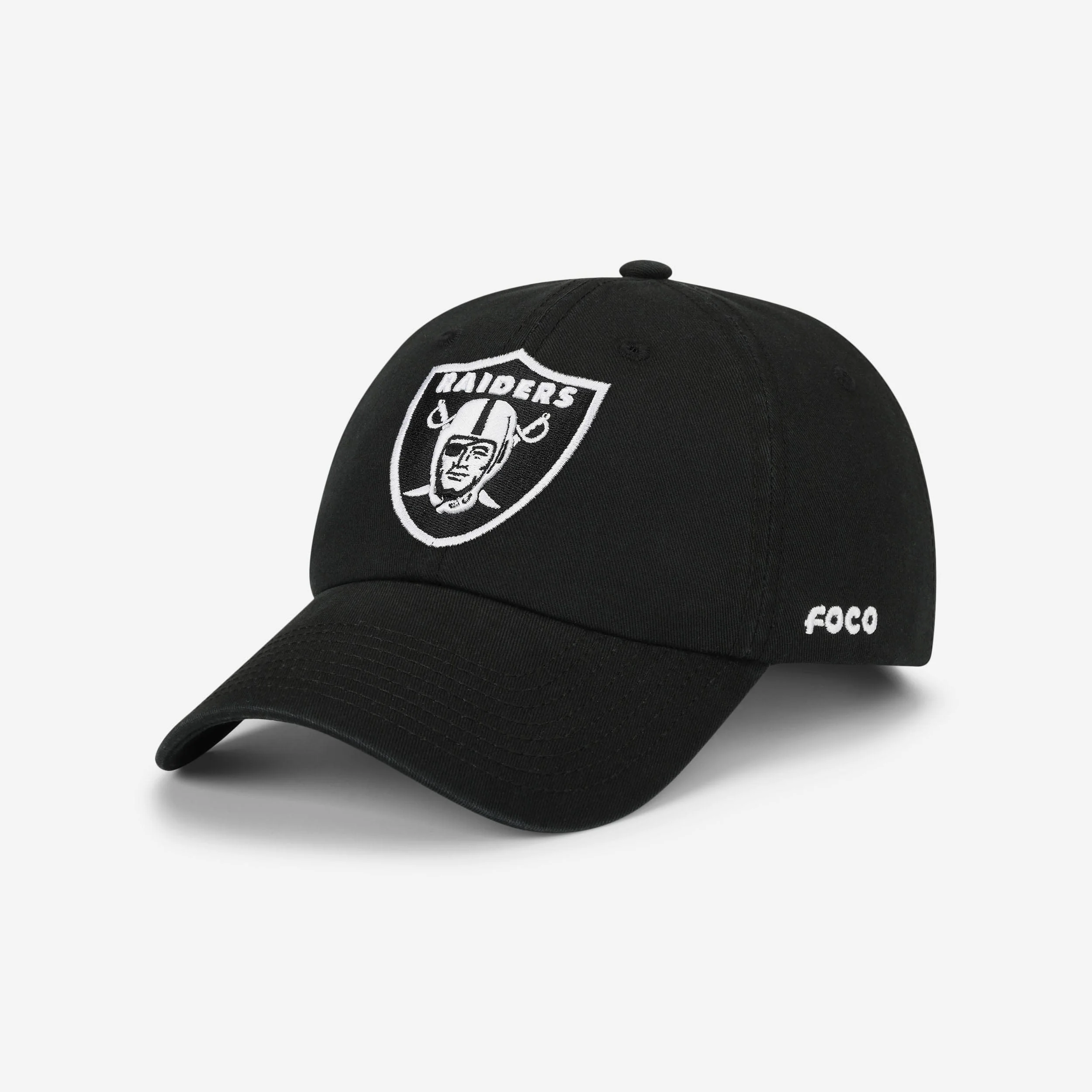 Las Vegas Raiders Black & White Casual Cap