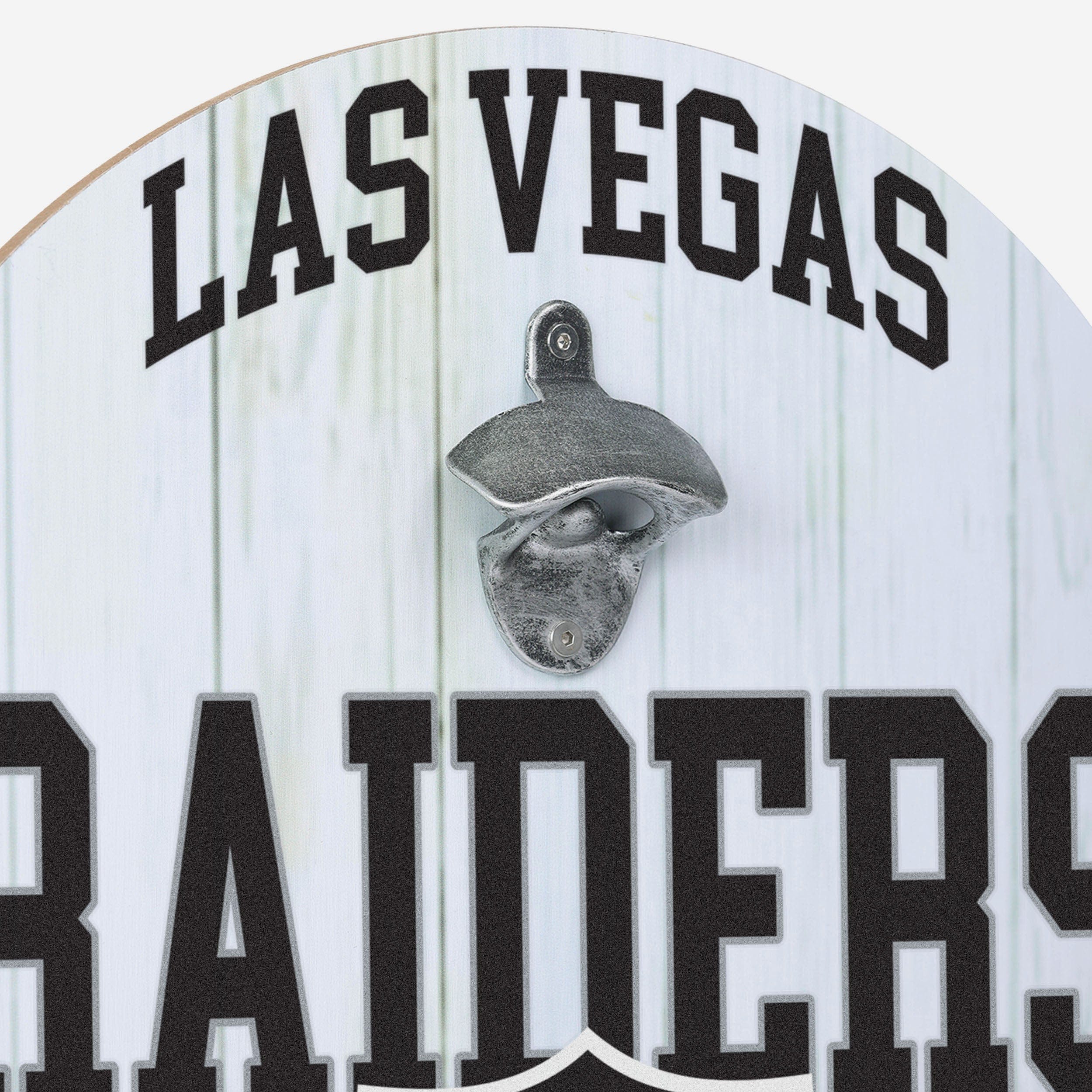 Las Vegas Raiders Bottle Opener Cap Catcher Wall Sign - Image 3
