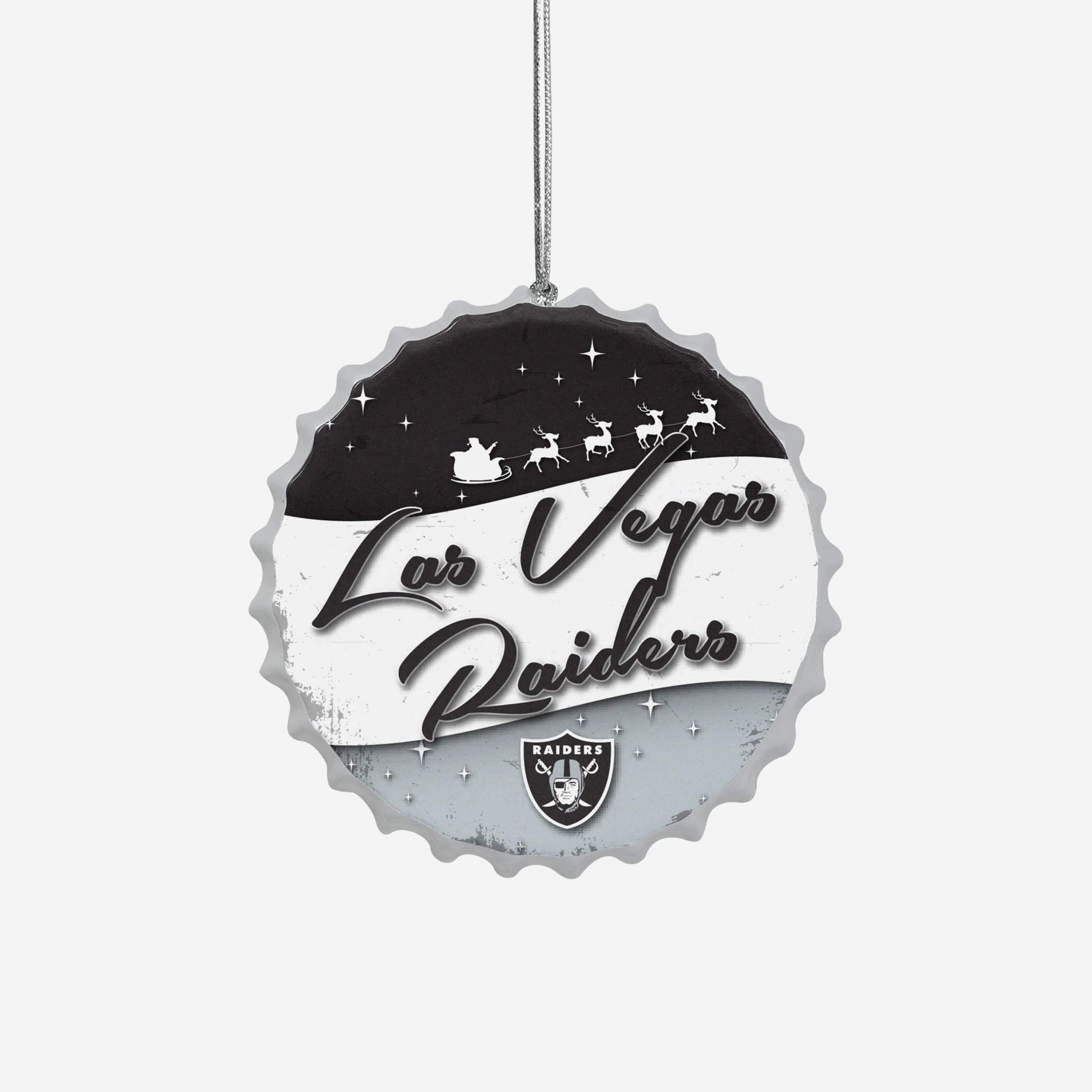 Las Vegas Raiders Bottlecap Sign Ornament