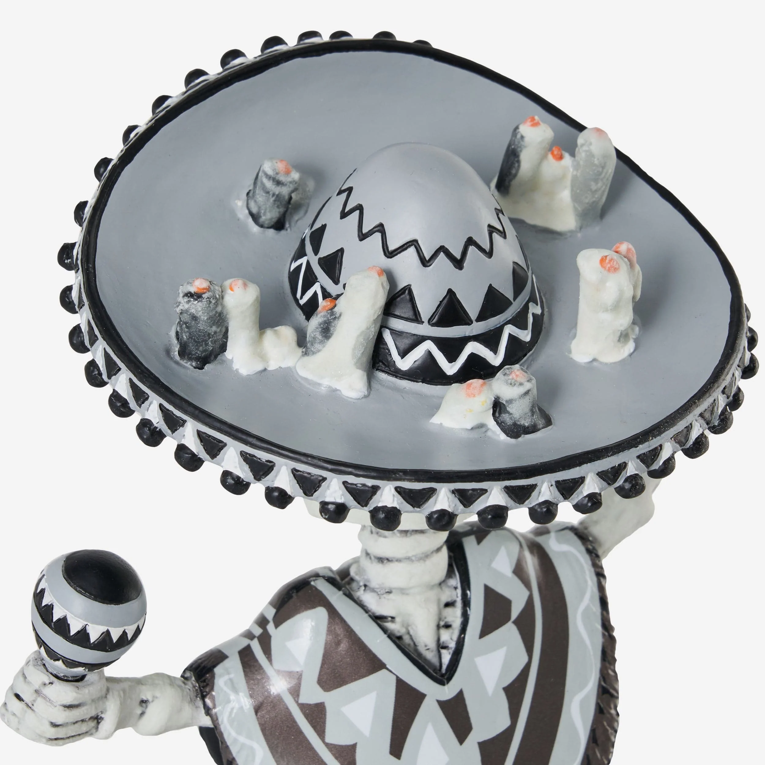 Las Vegas Raiders Calavera Glow in the Dark Bobblehead - Image 5