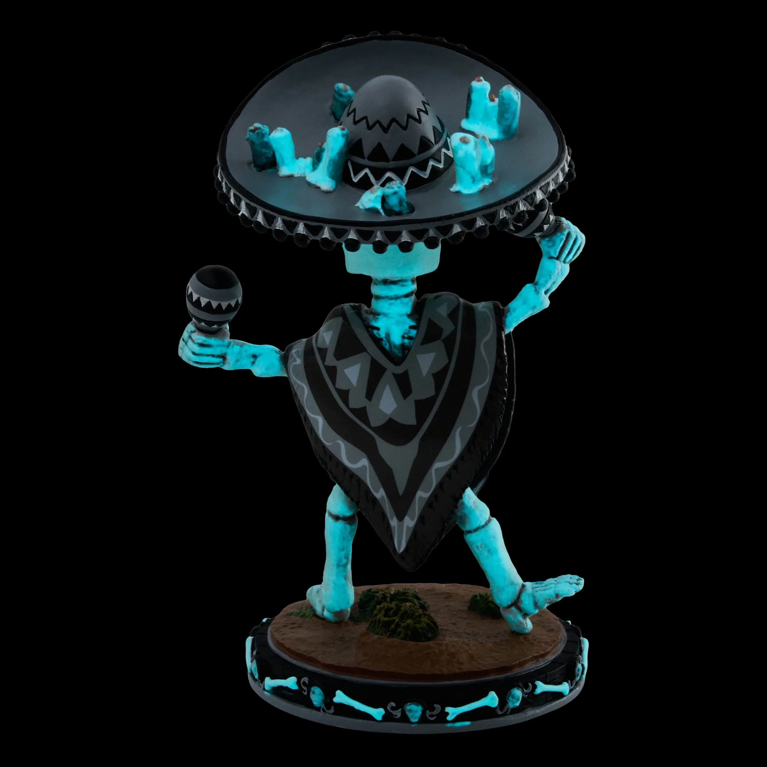 Las Vegas Raiders Calavera Glow in the Dark Bobblehead - Image 7