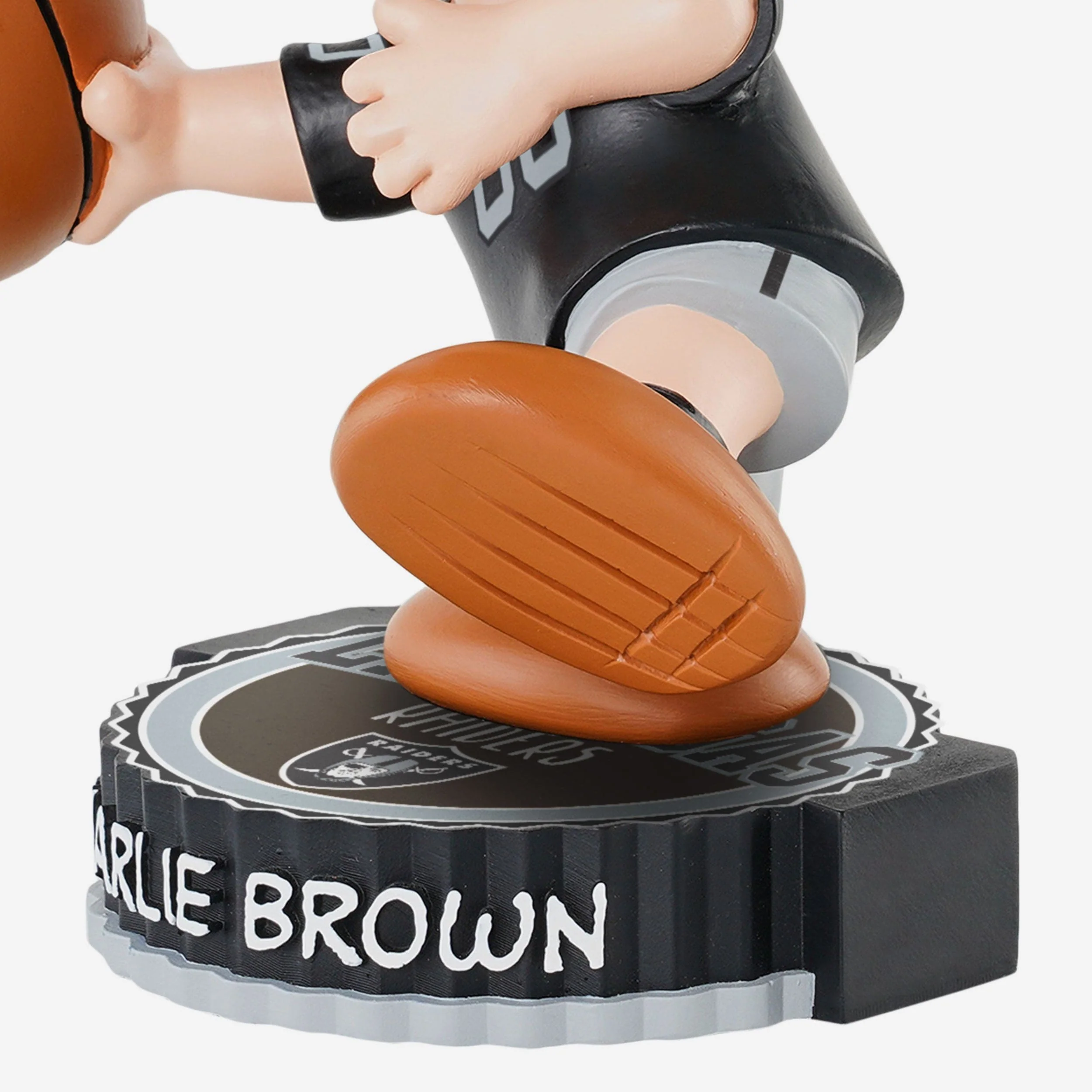 Las Vegas Raiders Charlie Brown Peanuts Bighead Bobblehead - Image 3