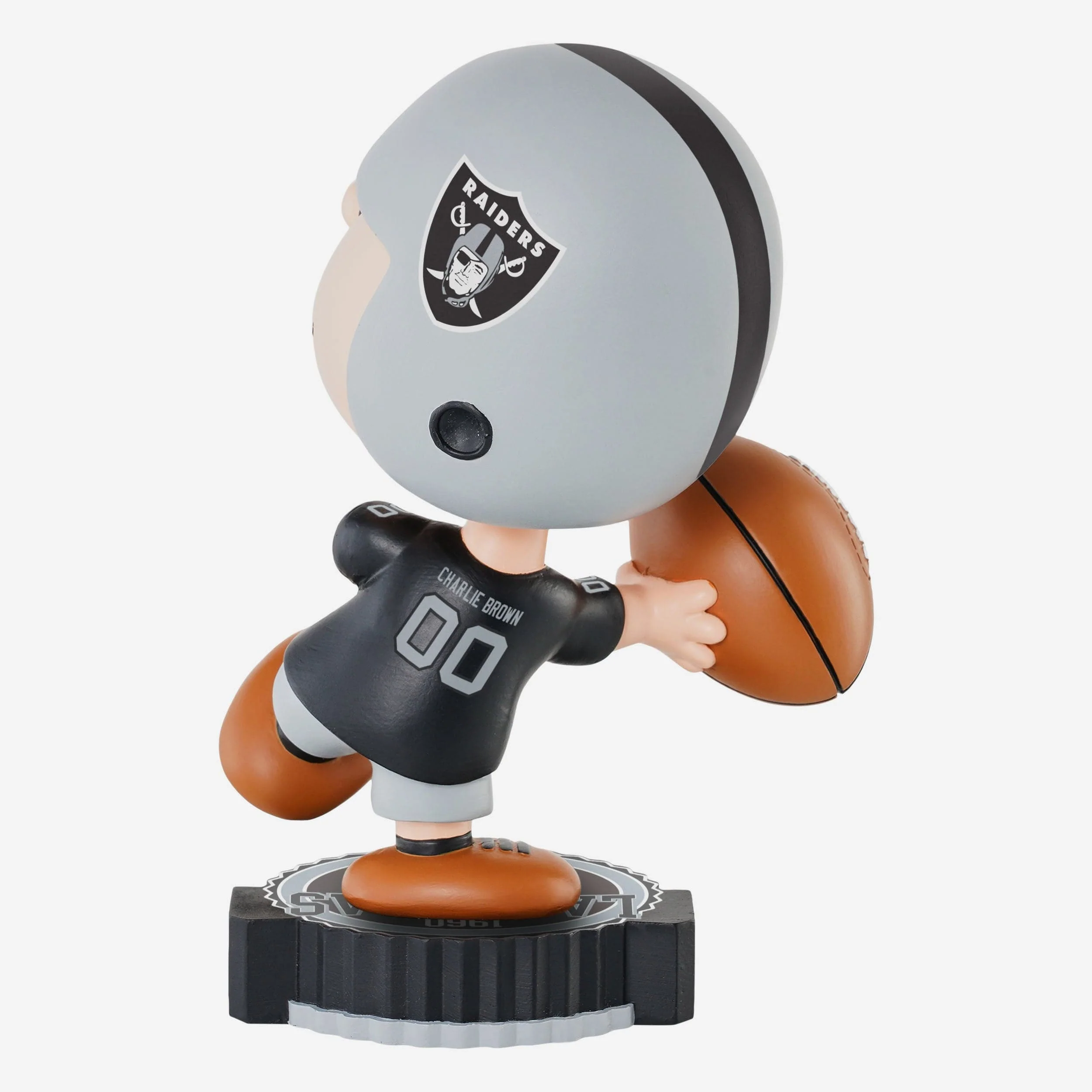Las Vegas Raiders Charlie Brown Peanuts Bighead Bobblehead - Image 5