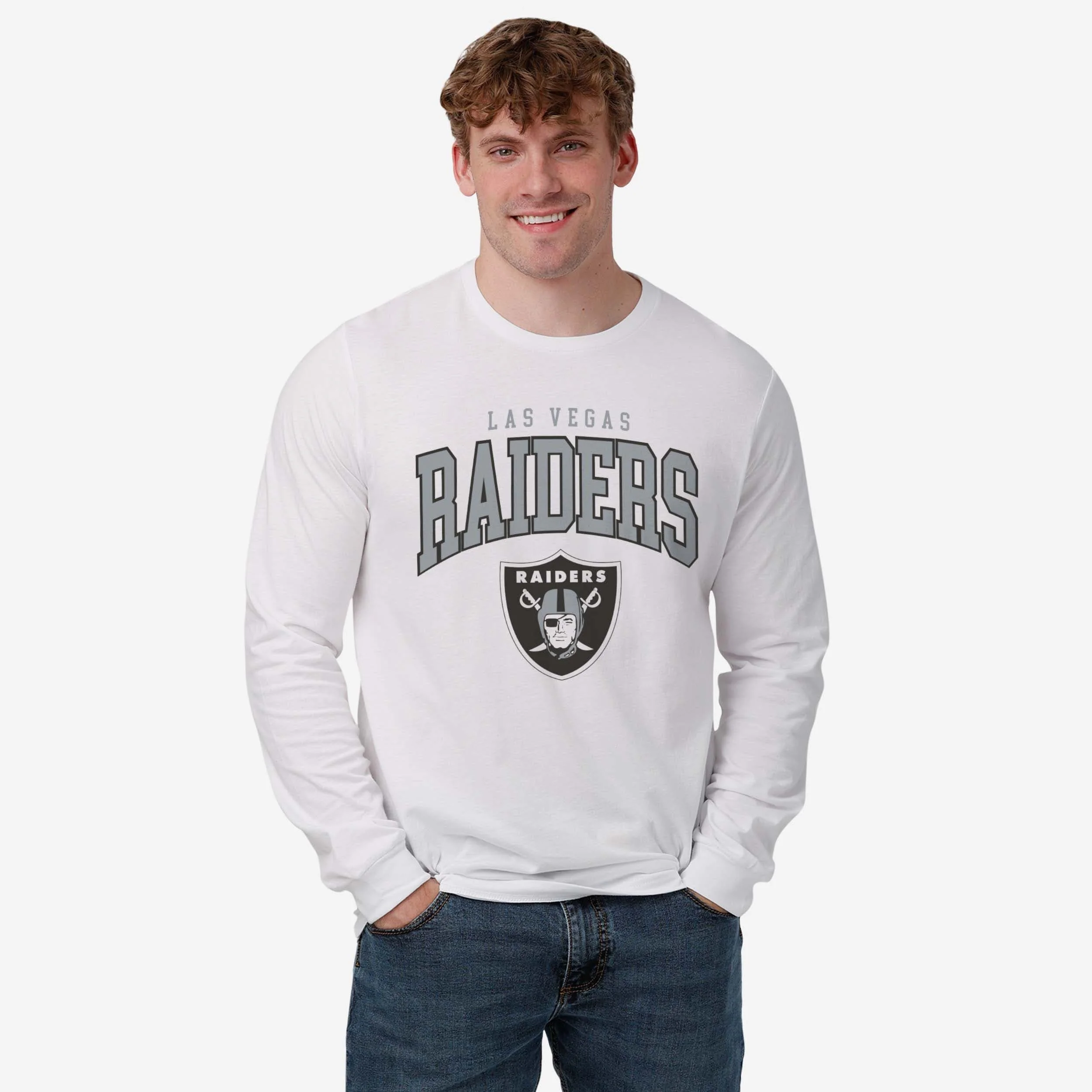 Las Vegas Raiders Classic Logo Long Sleeve T-Shirt - Image 2