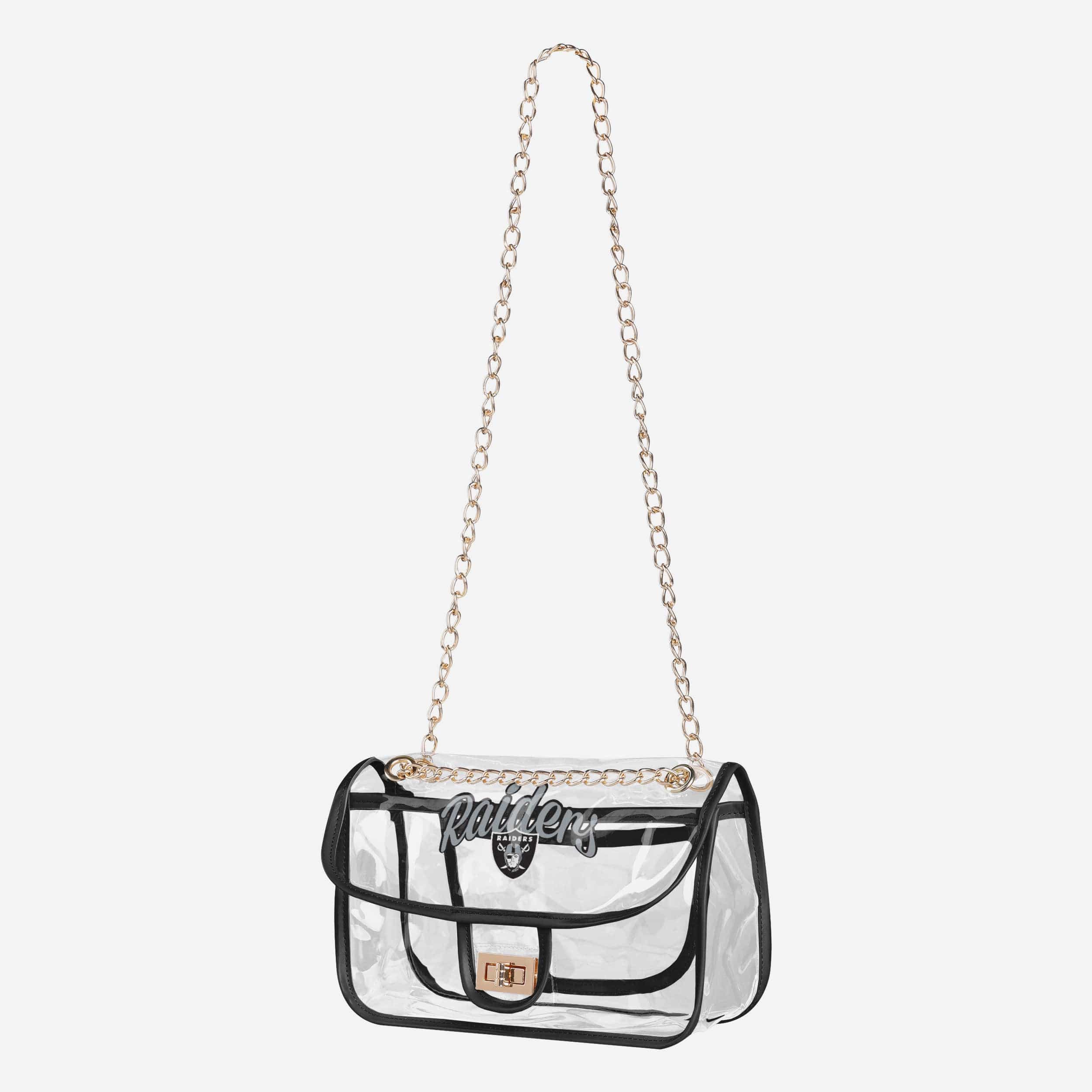 Las Vegas Raiders Clear Crossbody Chain Bag - Image 2